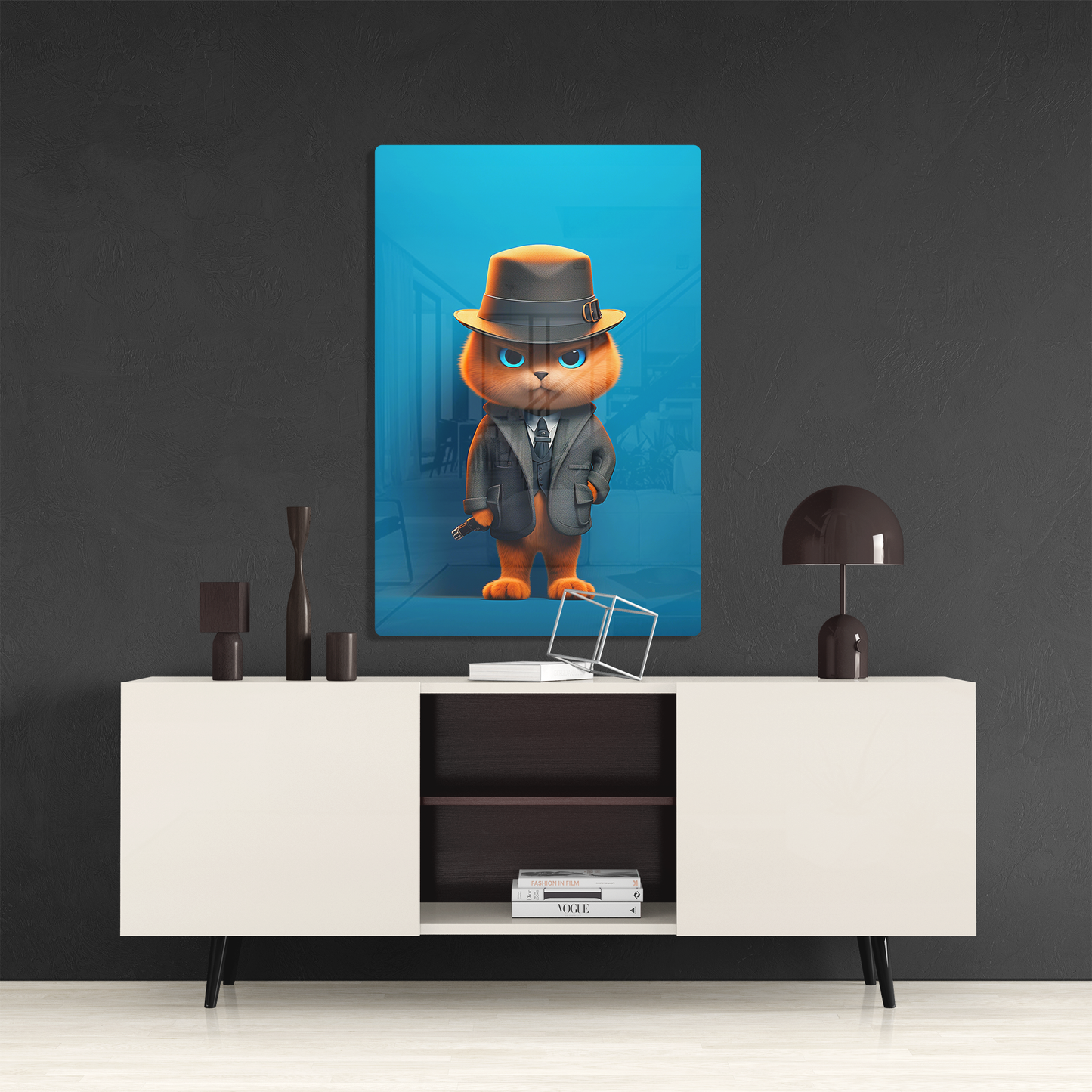 Detective Cat (Acrylic)Detective Cat
 
Discover the Modern Elegance of Acrylic: Elevate your decor with our acrylic wall art, offering a stunning, glass-like effect that brings any image tRimaGallery