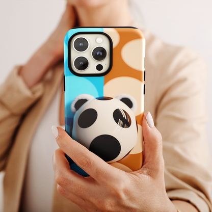 Panda Bear (iPhone Case 11-15)Revolutionize your iPhone's look and feel with RIMA Tough Phone Case – ultimate protection meets elegant style for iPhone 11-15. Grab yours now! 🛡️📱RimaGallery