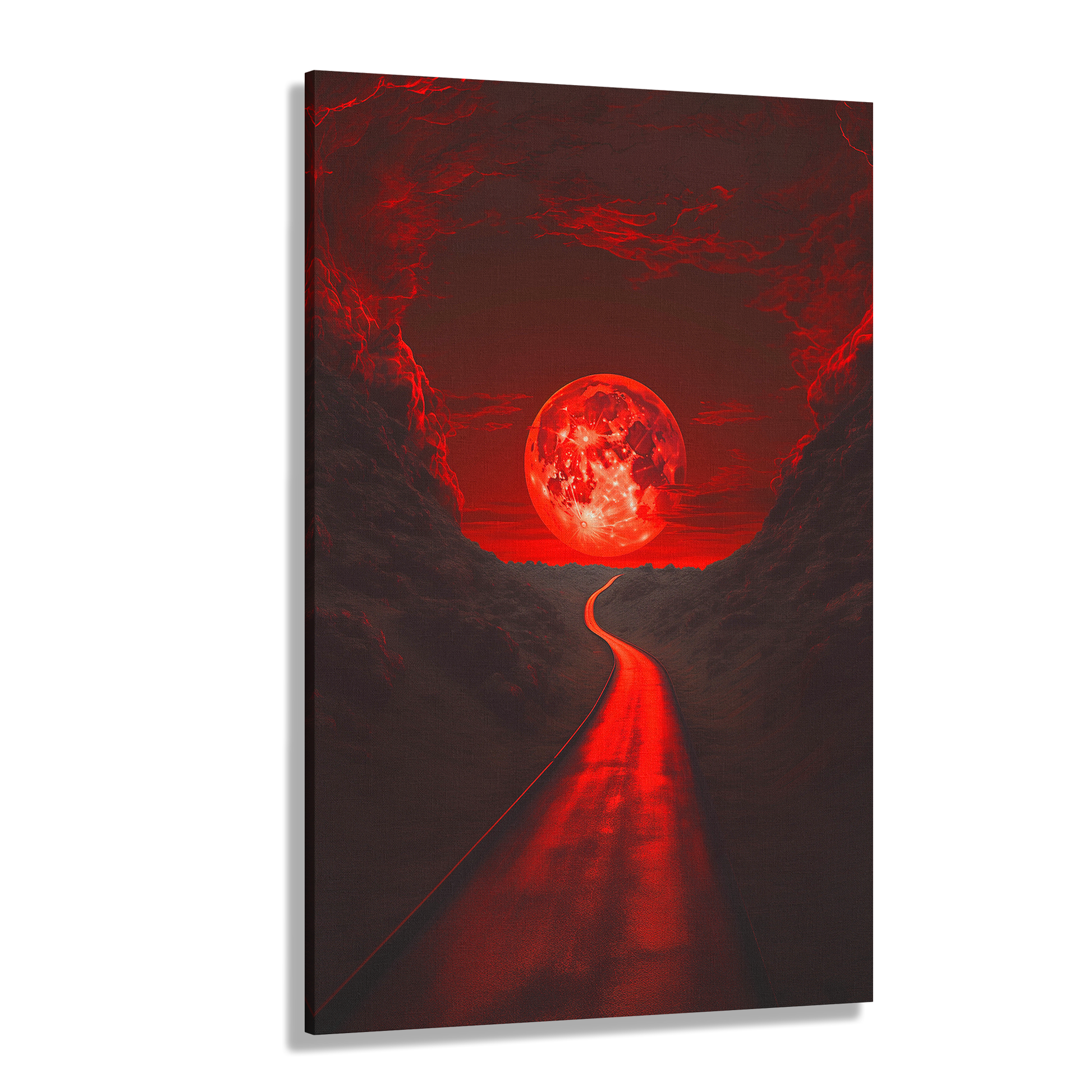 Crimson Pathway (Canvas)Crimson Pathway (Canvas  Matte finish, stretched, with a depth of 1.25 inches) Elevate your décor with RimaGallery’s responsibly made art canvases. Our eco-friendly RimaGallery