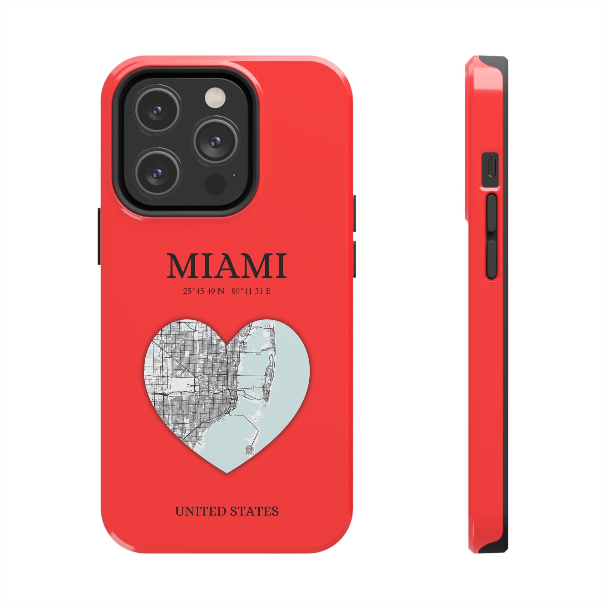 Miami Heartbeat - Red (iPhone Case 11-15)Capture the essence of MIAMI with RimaGallery's Heartbeat RED iPhone case, blending durable protection and unique design. Perfect for iPhone 11-15 models. Free shippRimaGallery