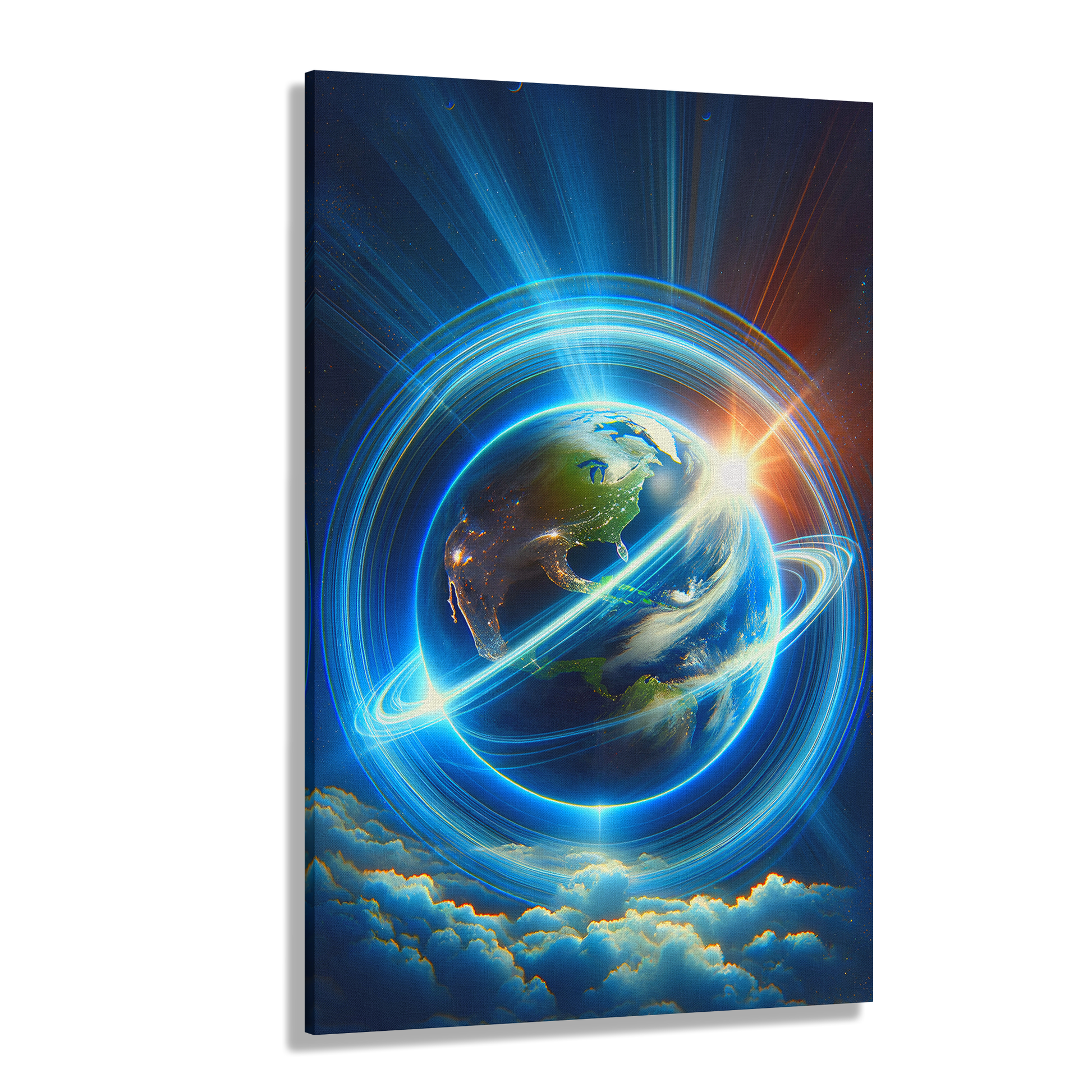 Luminous Earth Odyssey (Canvas)Luminous Earth Odyssey (Canvas  Matte finish, stretched, with a depth of 1.25 inches)
Struggling with low-quality canvases? Switch to RimaGallery! Our canvases are mRimaGallery