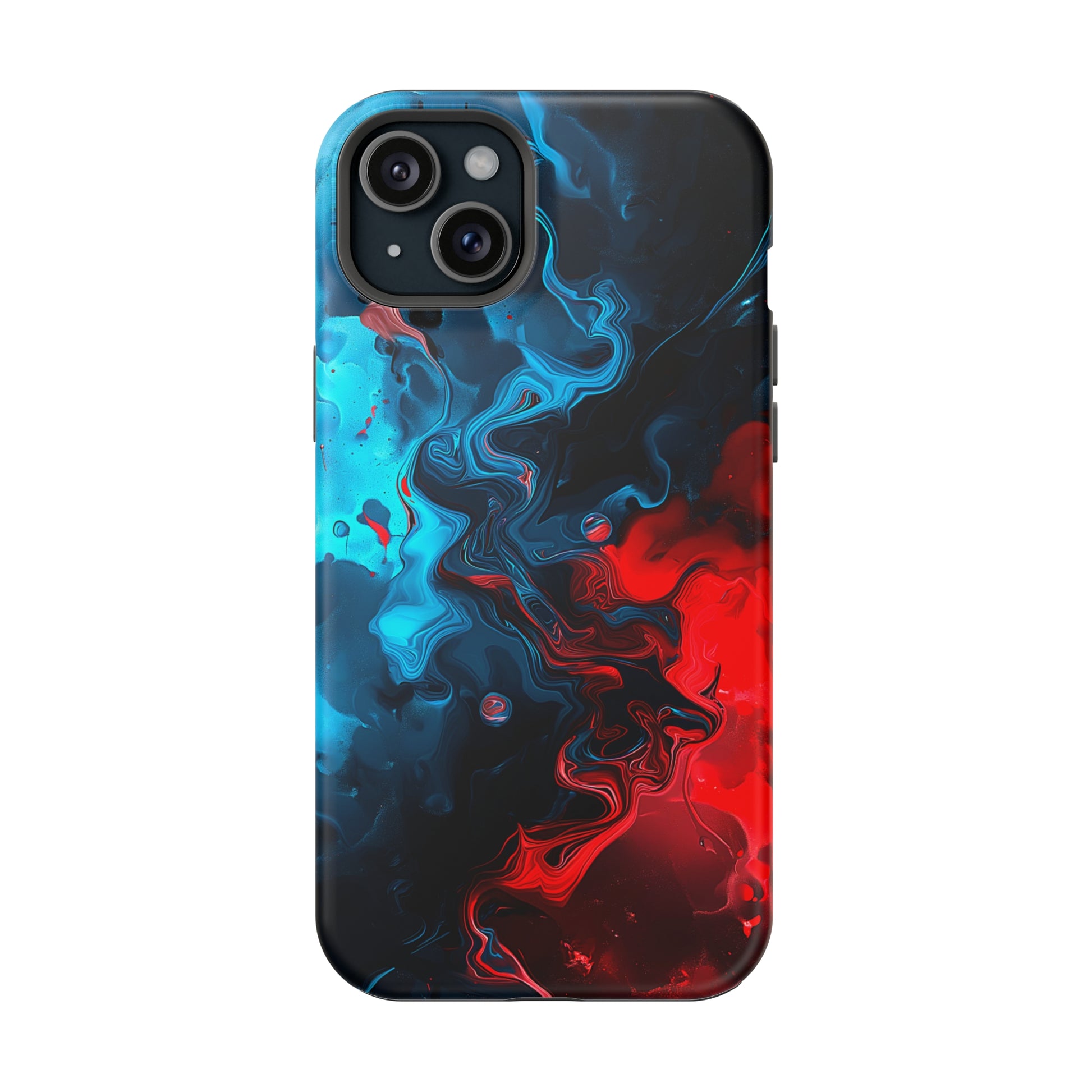 Whimsy Waves (iPhone MagSafe Case)Elevate your iPhone's style with Abstract Red and Blue Swirl Pattern Smartphone Case MagSafe Case, offering robust protection, MagSafe compatibility, and a choice ofRimaGallery