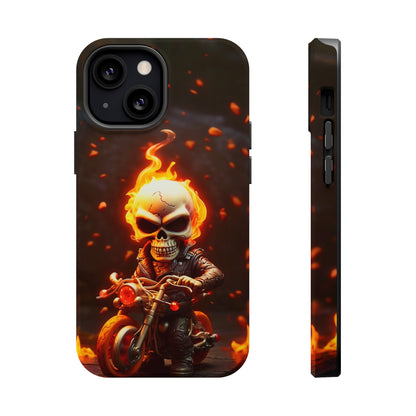 Tiny Skull Biker (iPhone MagSafe Case)Tiny Skull Biker MagSafe Durable Case: Style Meets Protection 📱✨
Upgrade your device with Rima Gallery's Tiny Skull Biker MagSafe Durable Case. This case isn’t justRimaGallery