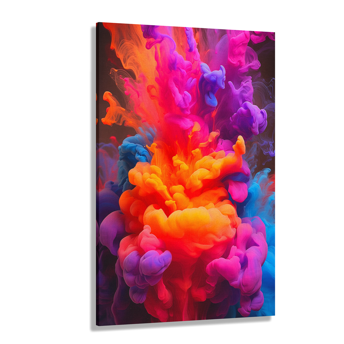 Neon Smoke (Canvas)Neon Smoke (Canvas  Matte finish, stretched, with a depth of 1.25 inches)
Make an art statement with RimaGallery's responsibly made canvases. Eco-friendly cotton/polRimaGallery