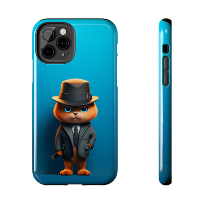 Detective Cat (iPhone Case 11-15)RIMA Tough Phone Case: Your iPhone's Perfect Armor! Tailored for iPhone 11-15, offering elegant design and robust protection. Embrace the fusion of technology and suRimaGallery