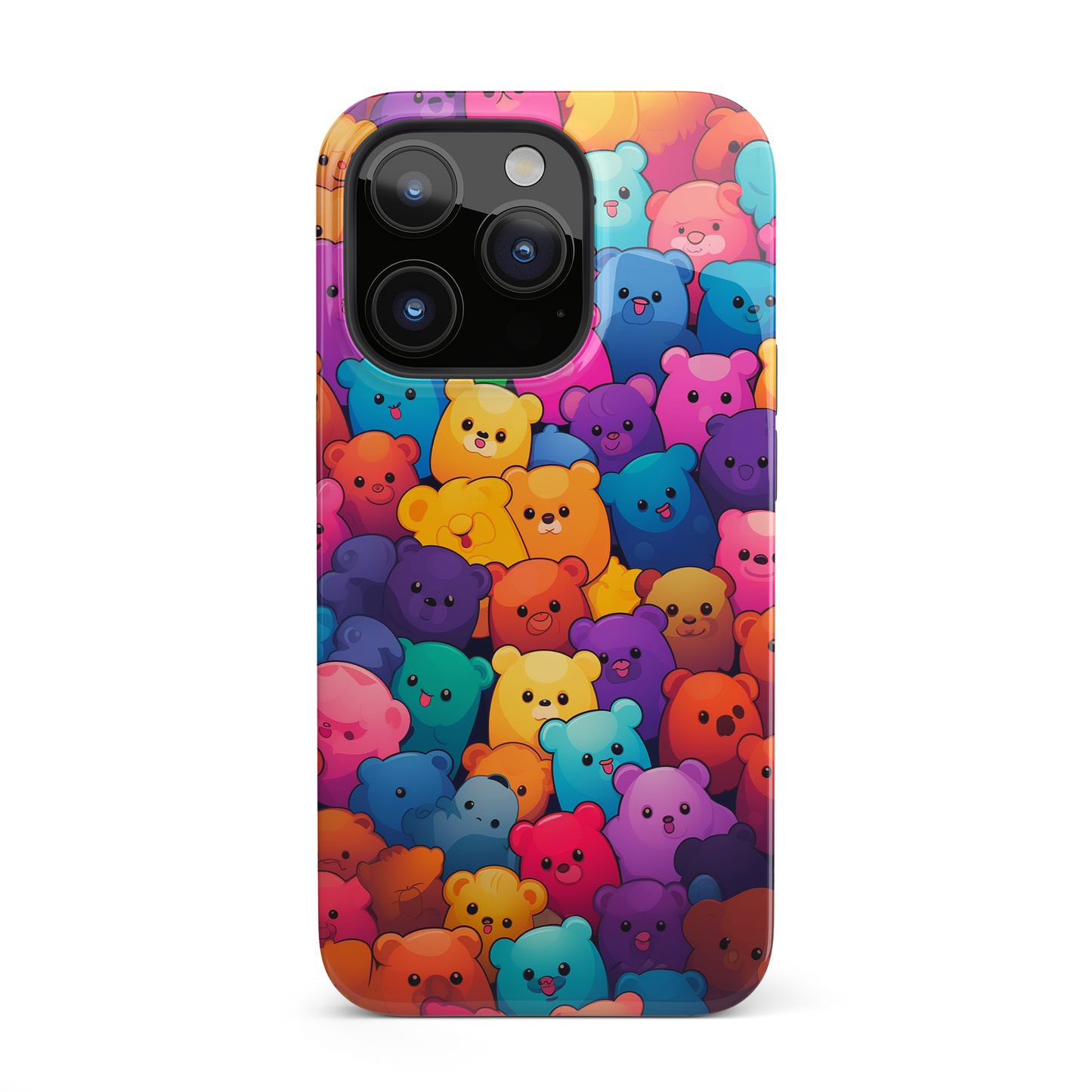 Rainbow Bear Bliss (iPhone Case 11-15)RIMA: Where Style Meets Strength for iPhones 11-15. Experience the ultimate phone protection with a touch of elegance. Shop now for the best in class, eco-conscious RimaGallery