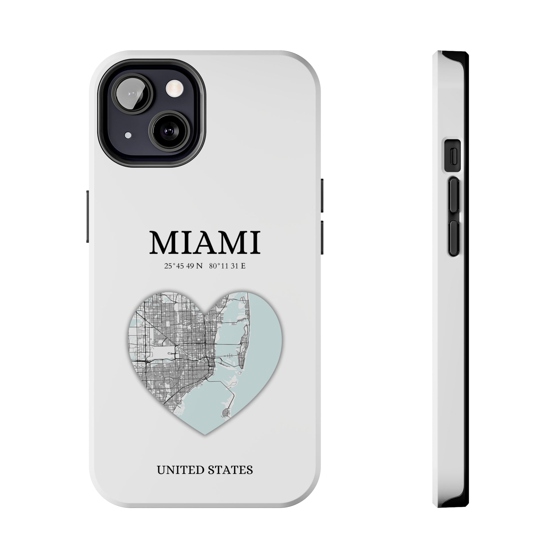 Miami Heartbeat - White (iPhone Case 11-15)Elevate your iPhone's style with Rima's Miami Heartbeat case. Sleek, durable protection for models 11-15. Free US shipping.RimaGallery