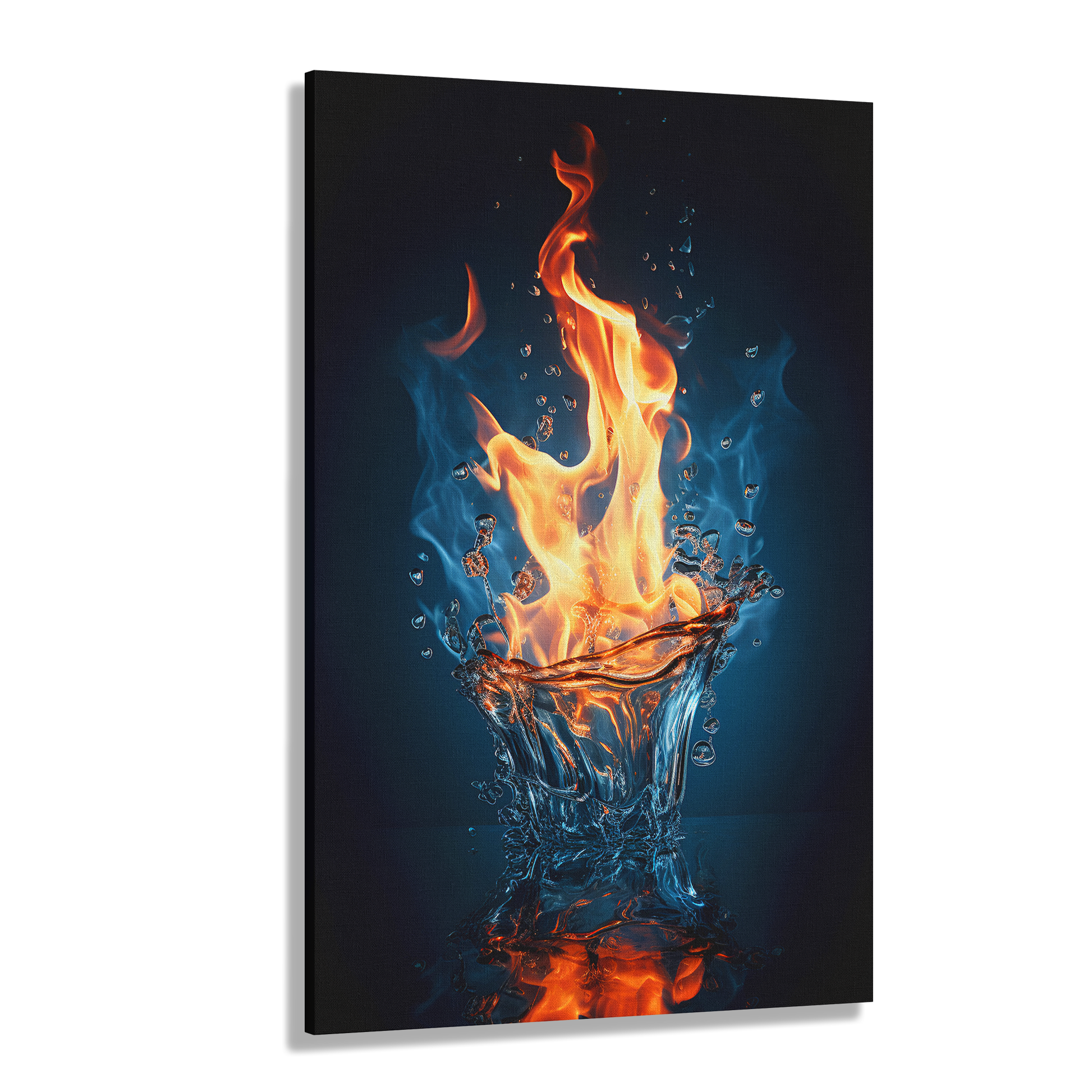 Water Flame (Canvas)Water Flame (Canvas  Matte finish, stretched, with a depth of 1.25 inches)
Make an art statement with RimaGallery's responsibly made canvases. Eco-friendly cotton/poRimaGallery