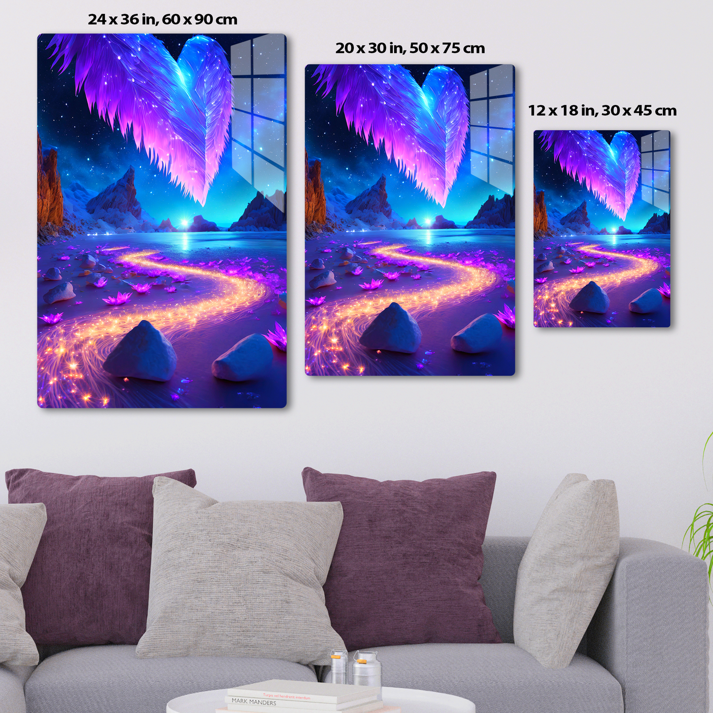 Glimmering Aurora (Acrylic)Make a design statement with Glimmering Aurora acrylic prints from RimaGallery. The sleek 1⁄4" acrylic material creates a glass-like illusion for your wall art. PrinRimaGallery