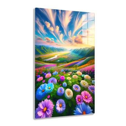 Blossom Valley Vista (Acrylic)Make a design statement with Blossom Valley Vista acrylic prints from RimaGallery. The sleek 1⁄4" acrylic material creates a glass-like illusion for your wall art. PRimaGallery