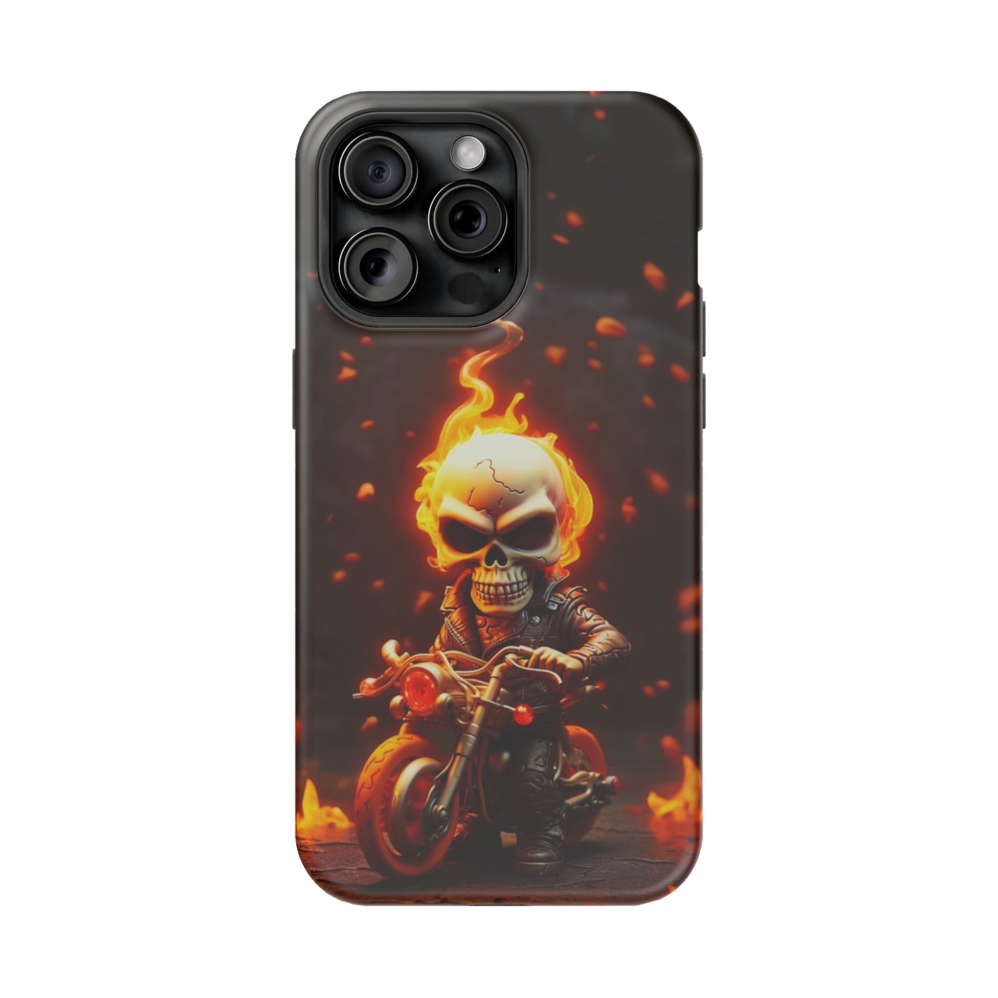 Tiny Skull Biker (iPhone MagSafe Case)Tiny Skull Biker MagSafe Durable Case: Style Meets Protection 📱✨
Upgrade your device with Rima Gallery's Tiny Skull Biker MagSafe Durable Case. This case isn’t justRimaGallery