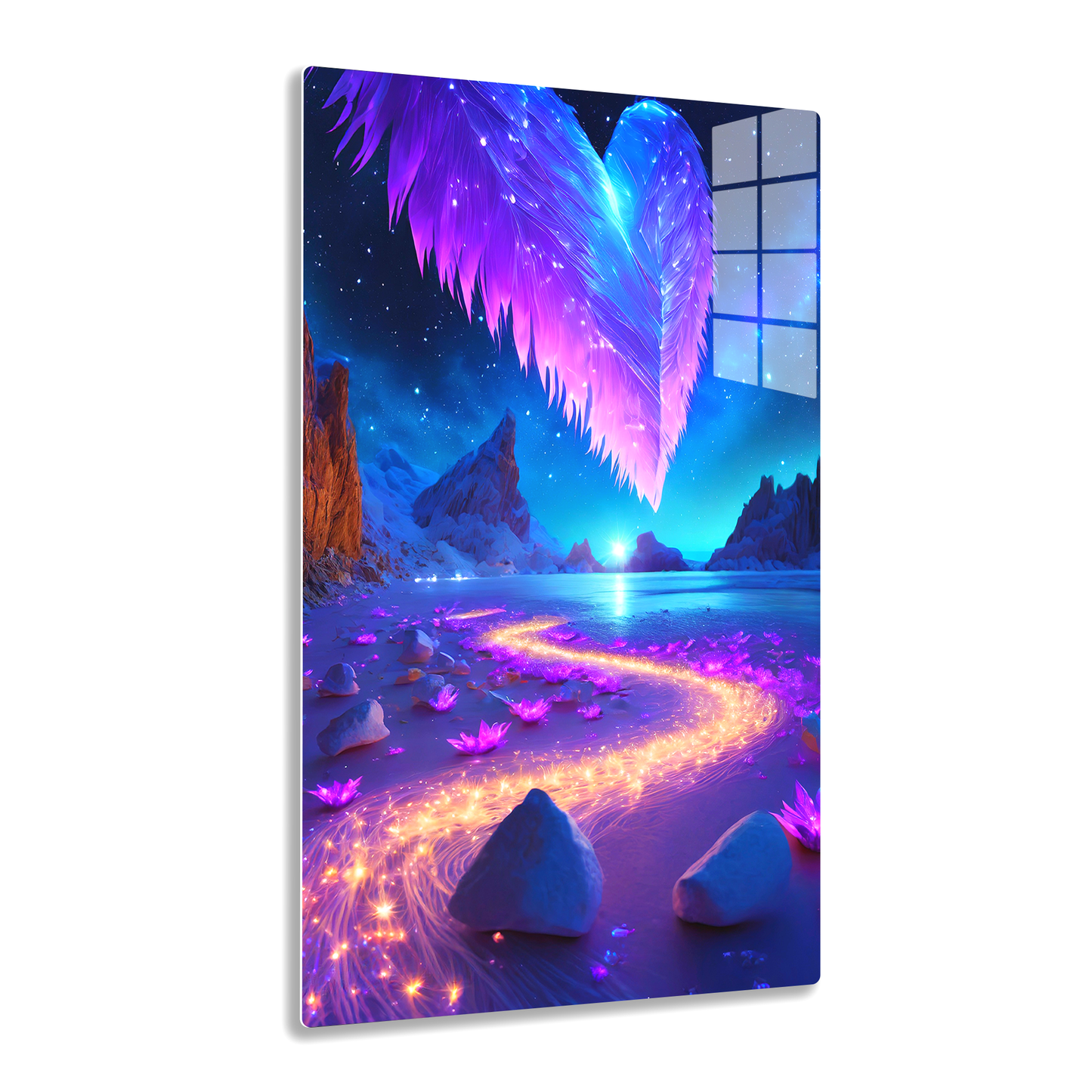 Glimmering Aurora (Acrylic)Make a design statement with Glimmering Aurora acrylic prints from RimaGallery. The sleek 1⁄4" acrylic material creates a glass-like illusion for your wall art. PrinRimaGallery