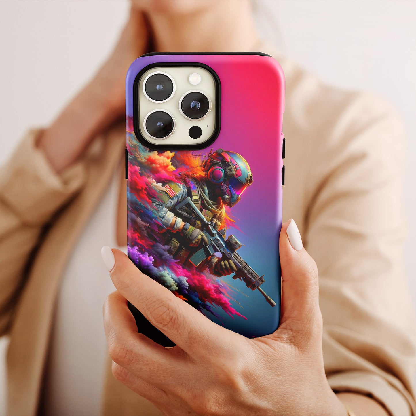 Spectral Sentinel (iPhone Case 11-15)Upgrade to RIMA: The Ultimate Eco-Friendly Case for iPhone 11-15. Combining style with sustainability, our cases feature chic, minimalist designs and top-tier protecRimaGallery