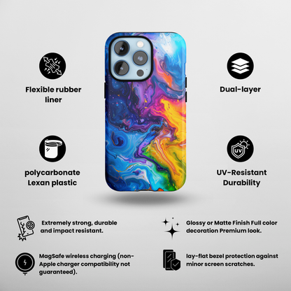 Elixir Tints (iPhone MagSafe Case)Rima Gallery presents the exclusive Elixir Tints MagSafe Durable Case. Experience advanced protection, MagSafe functionality, and artistic flair. Embrace style and sRimaGallery