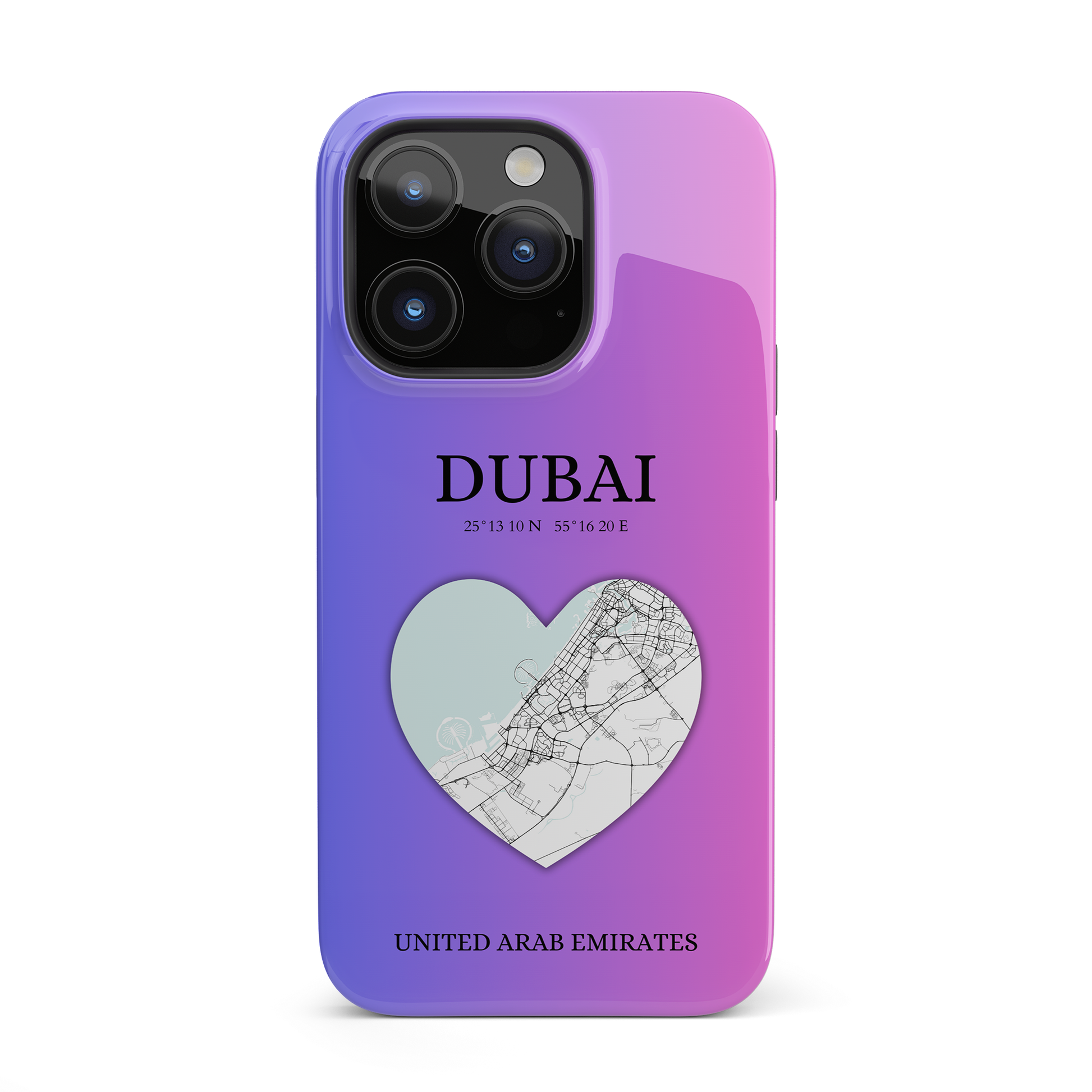 Dubai Heartbeat - Magenta (iPhone Case 11-15)Capture the essence of Dubai with RimaGallery's Heartbeat Magenta iPhone case, blending durable protection and unique design. Perfect for iPhone 11-15 models. Free sRimaGallery