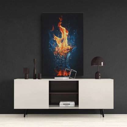 Water Flame (Canvas)Water Flame (Canvas  Matte finish, stretched, with a depth of 1.25 inches)
Make an art statement with RimaGallery's responsibly made canvases. Eco-friendly cotton/poRimaGallery