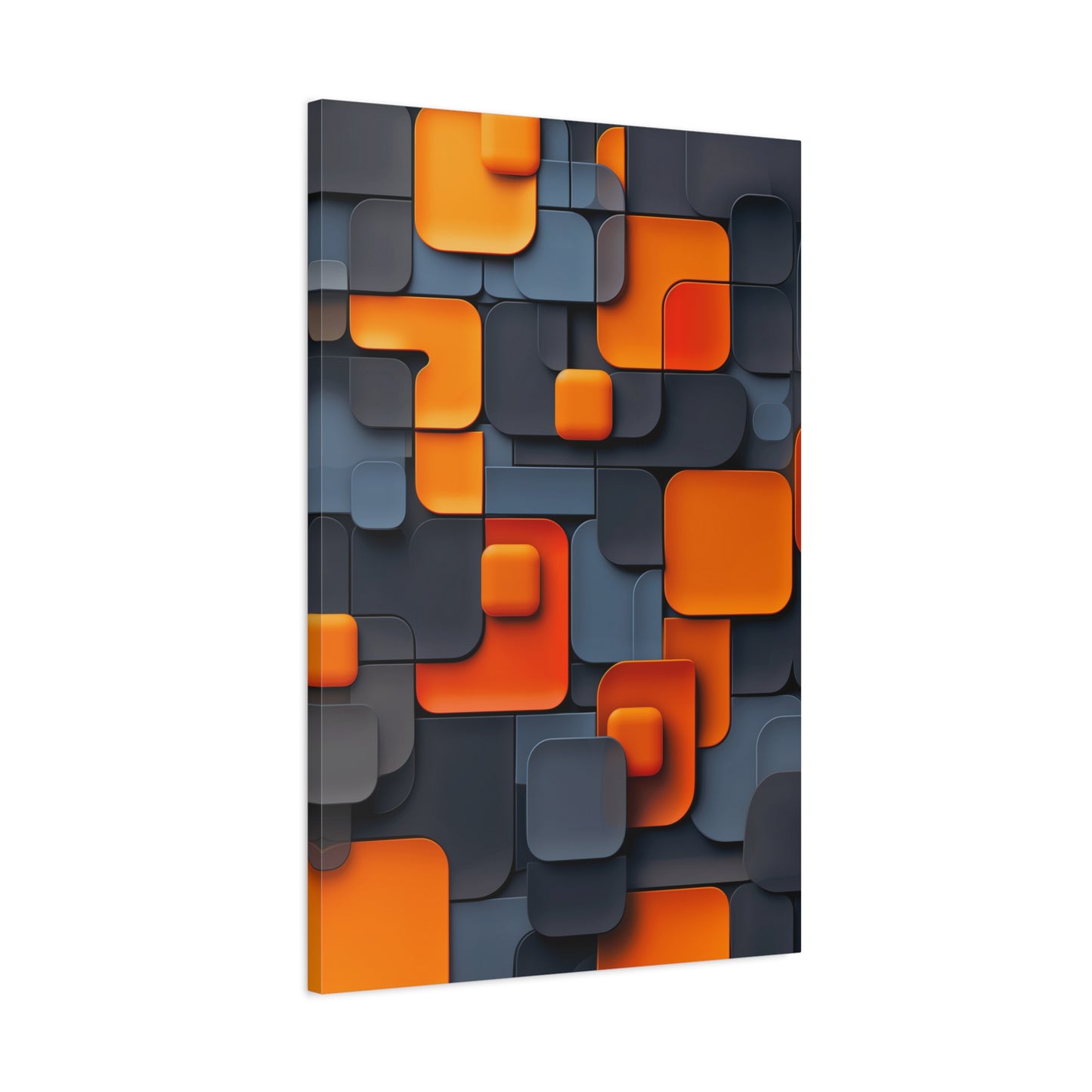 Tangerine Grid (Canvas)