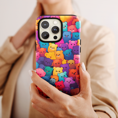 Rainbow Bear Bliss (iPhone Case 11-15)RIMA: Where Style Meets Strength for iPhones 11-15. Experience the ultimate phone protection with a touch of elegance. Shop now for the best in class, eco-conscious RimaGallery