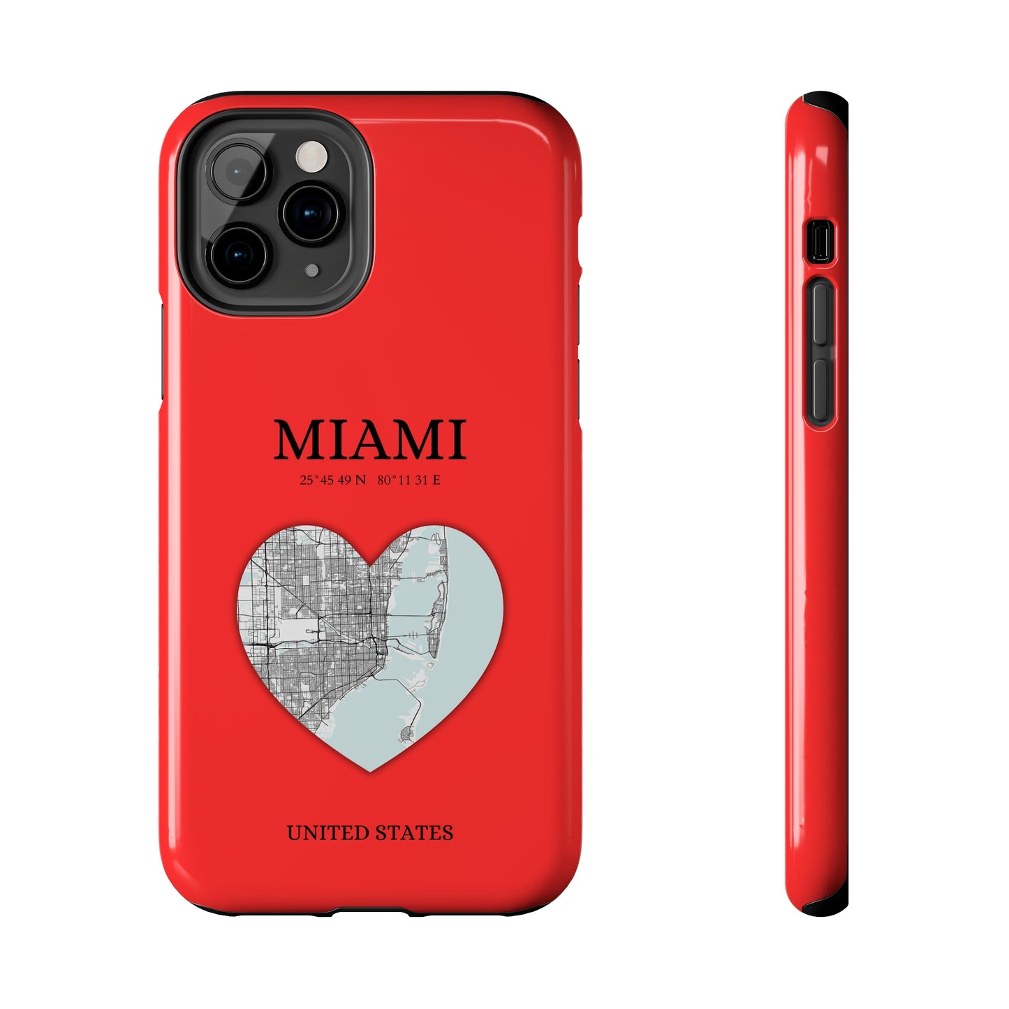 Miami Heartbeat - Red (iPhone Case 11-15)Capture the essence of MIAMI with RimaGallery's Heartbeat RED iPhone case, blending durable protection and unique design. Perfect for iPhone 11-15 models. Free shippRimaGallery