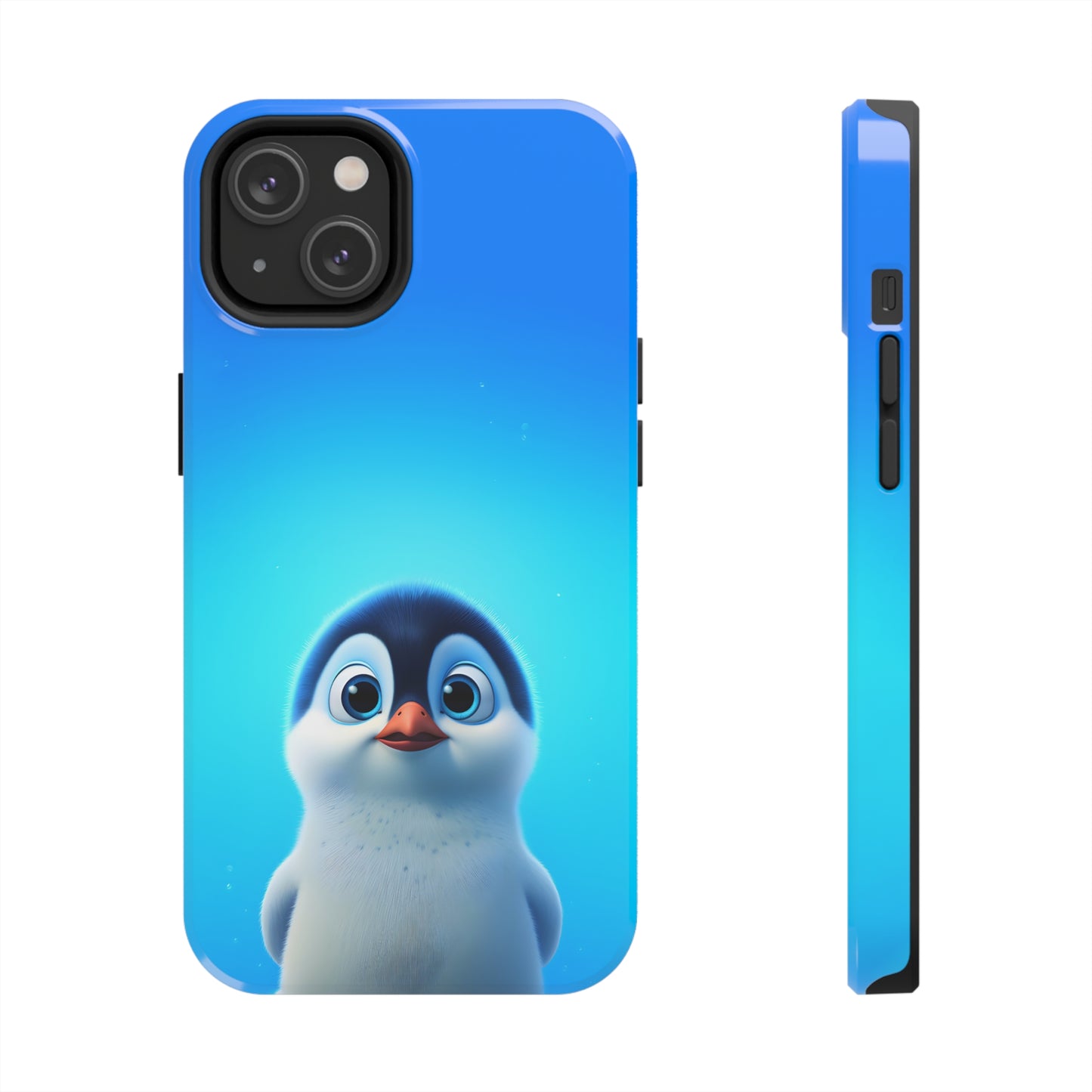 Cute Penguin in the blue (iPhone Case 11-15)