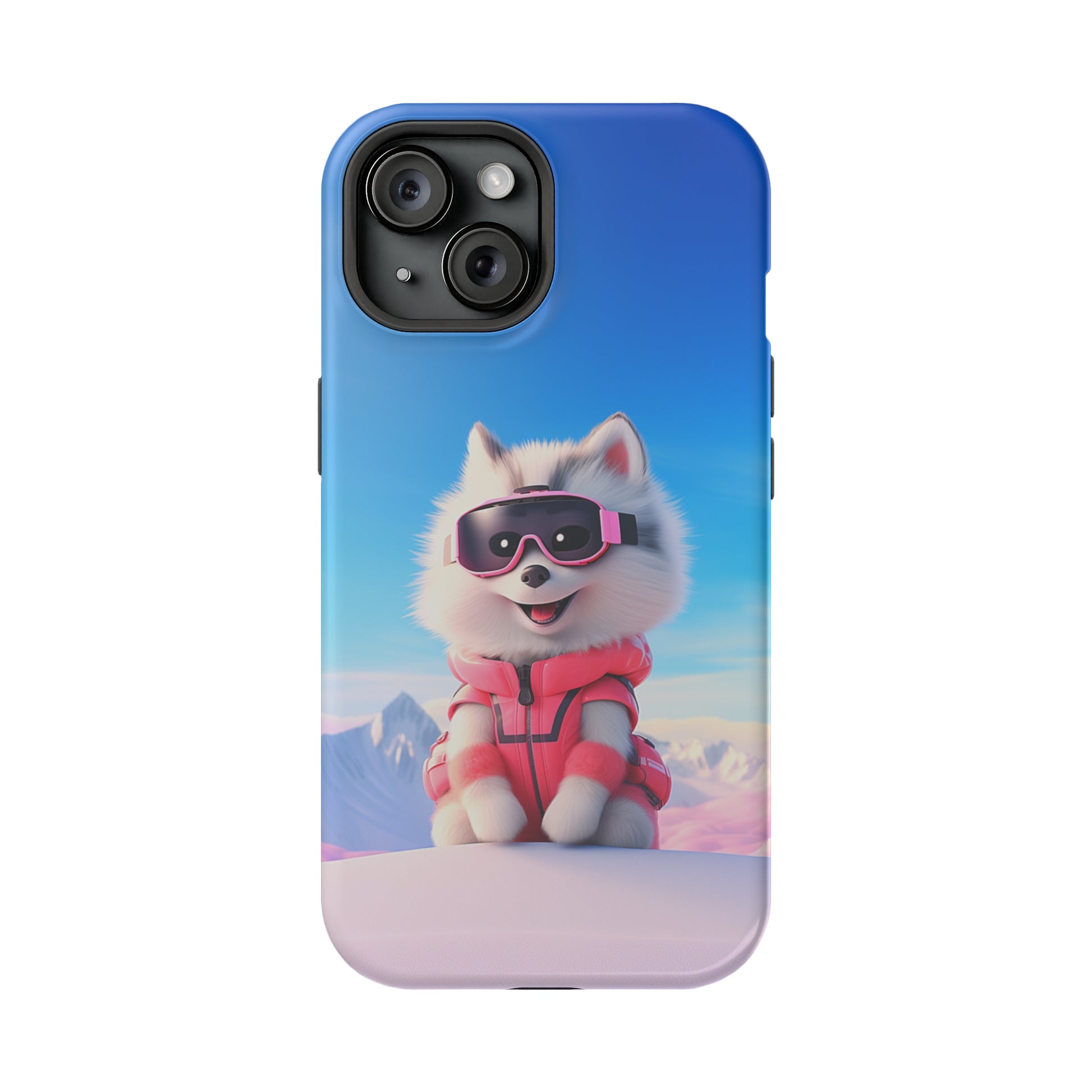 Pink Pup Skier (iPhone MagSafe Case)Pink Pup Skier MagSafe Durable Case: Style Meets Protection 📱✨
Upgrade your device with Rima Gallery's Pink Pup Skier MagSafe Durable Case. This case isn’t just aboRimaGallery