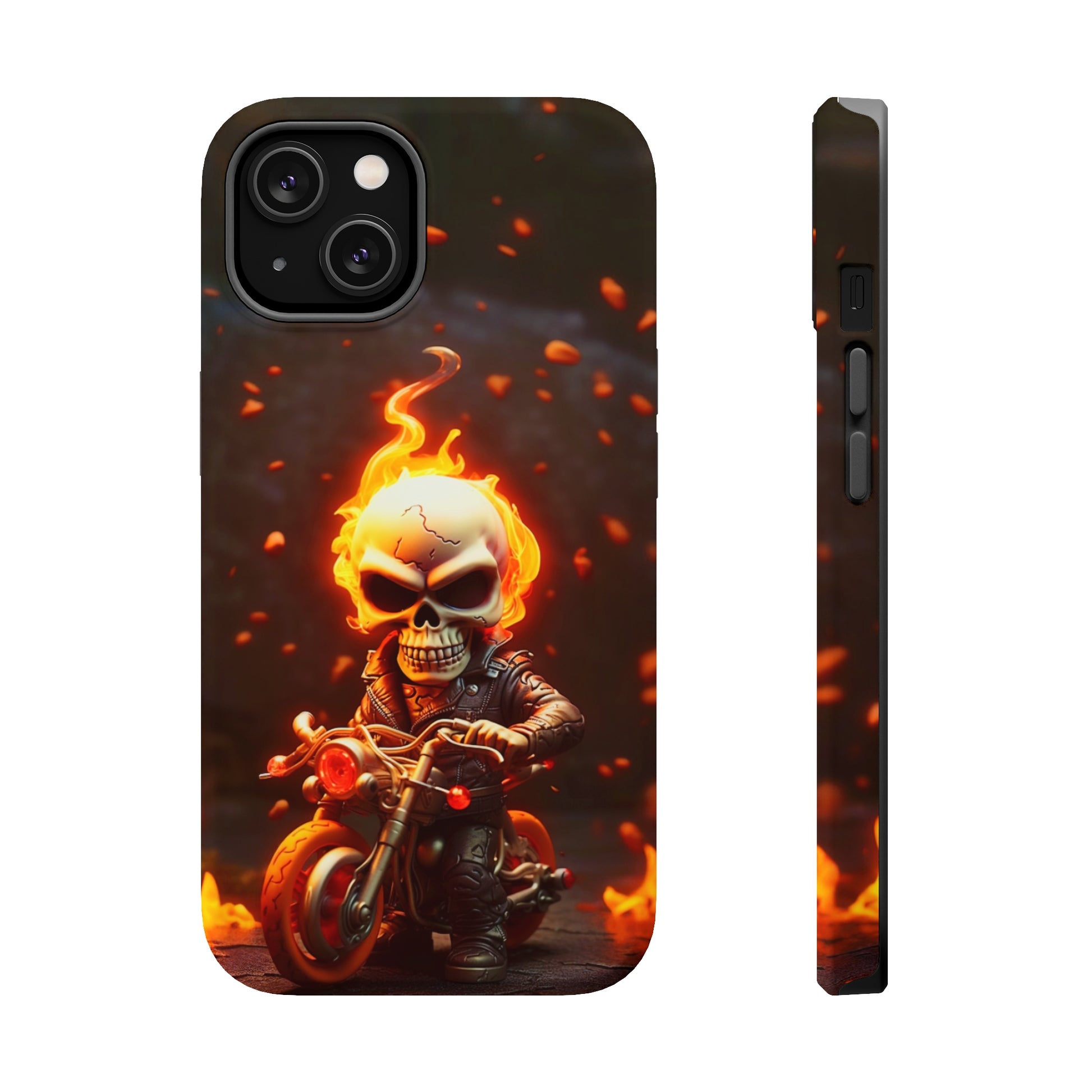 Tiny Skull Biker (iPhone MagSafe Case)Tiny Skull Biker MagSafe Durable Case: Style Meets Protection 📱✨
Upgrade your device with Rima Gallery's Tiny Skull Biker MagSafe Durable Case. This case isn’t justRimaGallery