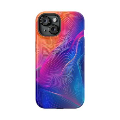 Colorflow Essence (iPhone MagSafe Case)Rima Gallery presents the exclusive Psychedelic Flow MagSafe Durable Case For iphone 13, 14, 15, Pro, Max. Upgrade to our iPhone 13-15 MagSafe Case: Dual-layer proteRimaGallery