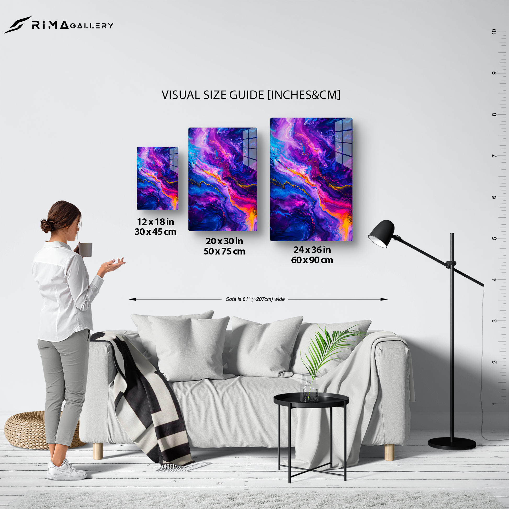 Psychedelic Flow (Acrylic)Make a statement with Psychedelic Flow acrylic prints. The 1⁄4" acrylic panel exudes the illusion of a smooth glass surface for vibrant artwork. Pre-installed hanginRimaGallery