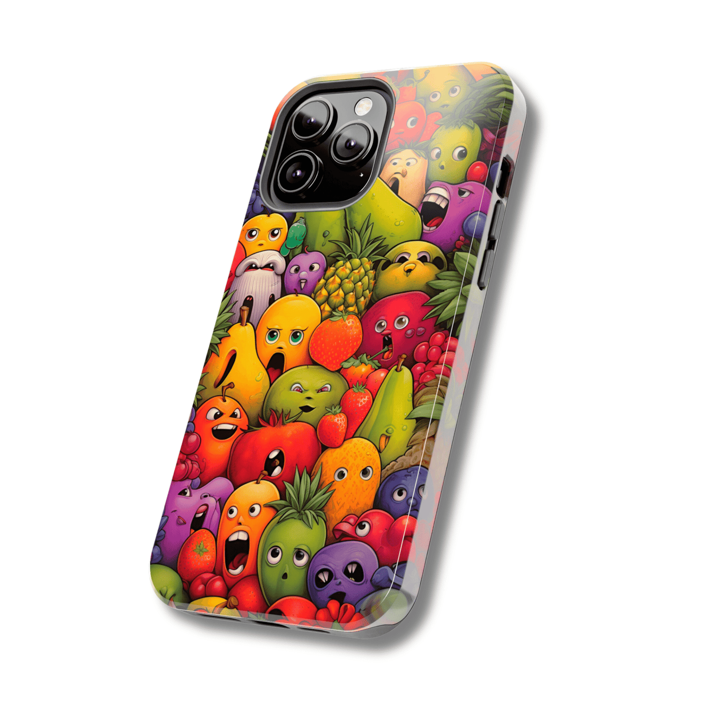 Frutas con Caras (Funda iPhone 11-15)