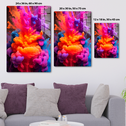 Neon Smoke (Acrylic)Elevate your space with dazzling acrylic prints of Neon Smoke from RimaGallery. Our glass-like 1⁄4” acrylic panels feature stunning prints that make an art statementRimaGallery