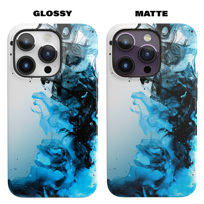 Ocean Fizz (iPhone MagSafe Case)Elevate your iPhone's protection and style with RimaGallery's Ink swirls in oceanic hues on a MagSafe Case. Enjoy dual-layer defense, vibrant design choices, and MagRimaGallery