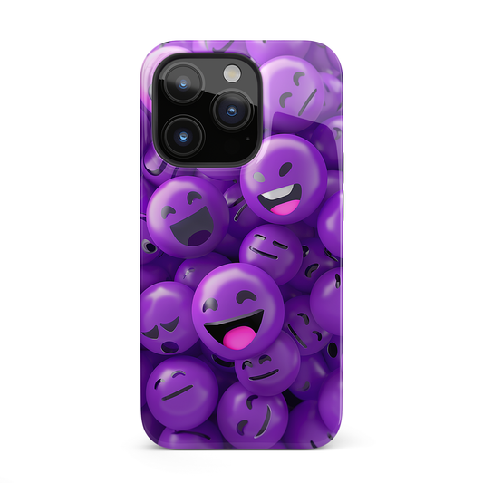 Smiley Purple (iPhone Case 11-15)