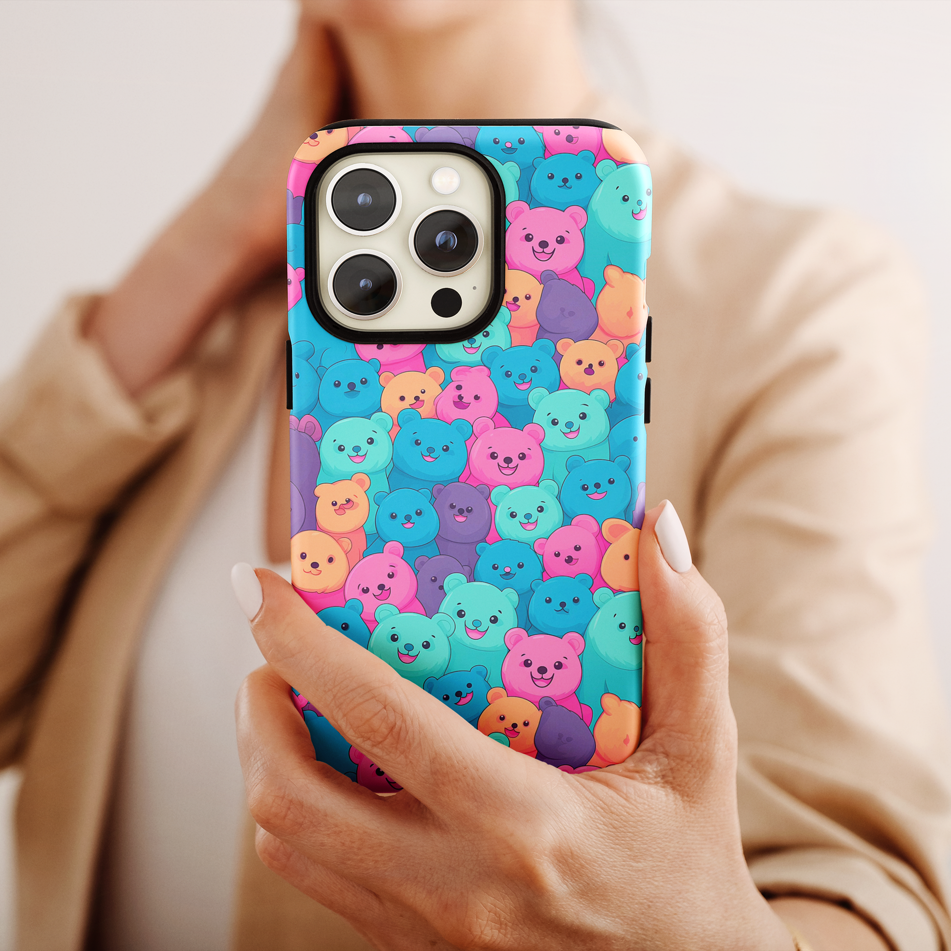 Cheerful Bear Party (iPhone MagSafe Case)Cheerful Bear Party MagSafe Durable Case: Style Meets Protection 📱✨
Upgrade your device with Rima Cheerful Bear Party MagSafe Durable Case. This case isn’t just aboRimaGallery