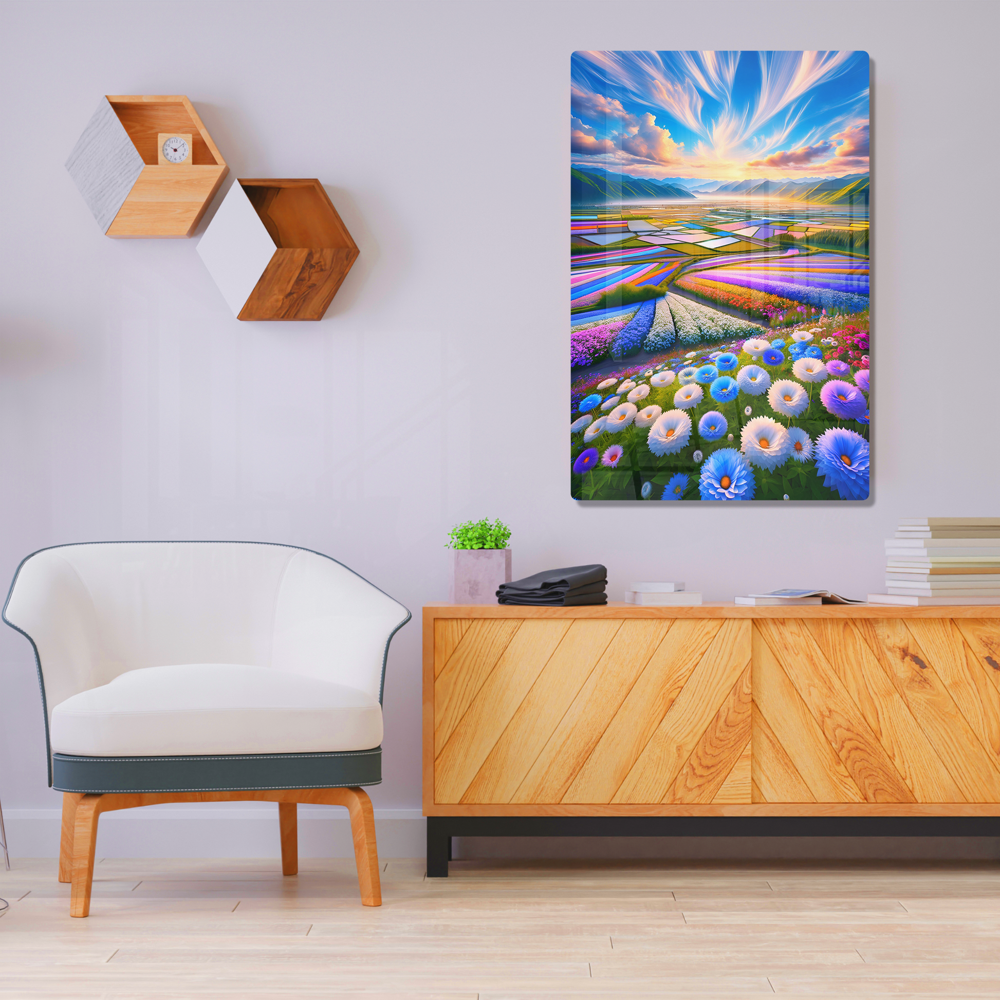 Chromatic Valleys (Acrylic)Chromatic Valleys
 
Discover the Modern Elegance of Acrylic: Elevate your decor with our acrylic wall art, offering a stunning, glass-like effect that brings any imaRimaGallery