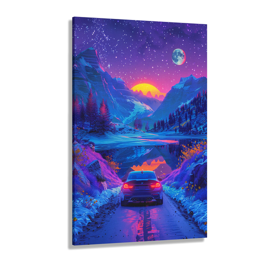 Celestial Drive (Canvas)Discover Celestial Drive on canvas at RimaGallery. Elevate your space with ethically produced, vibrant art. Free US shipping. Shop now!RimaGallery
