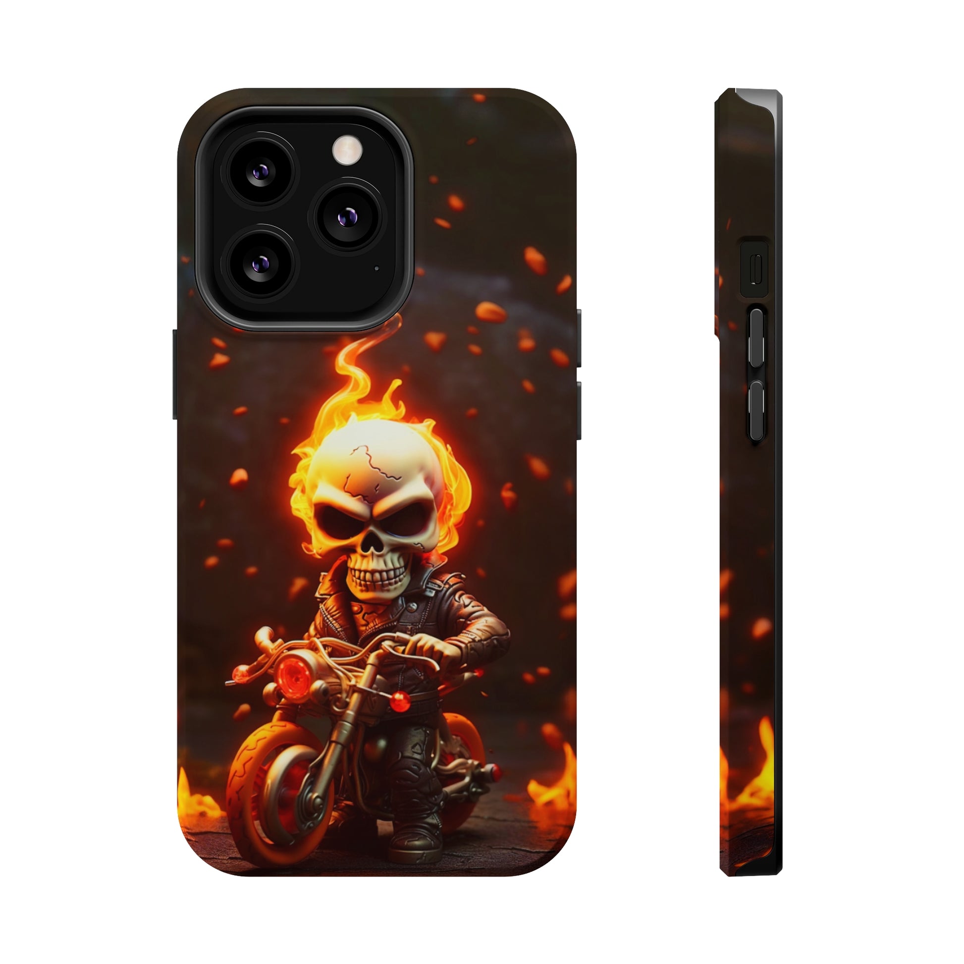 Tiny Skull Biker (iPhone MagSafe Case)Tiny Skull Biker MagSafe Durable Case: Style Meets Protection 📱✨
Upgrade your device with Rima Gallery's Tiny Skull Biker MagSafe Durable Case. This case isn’t justRimaGallery