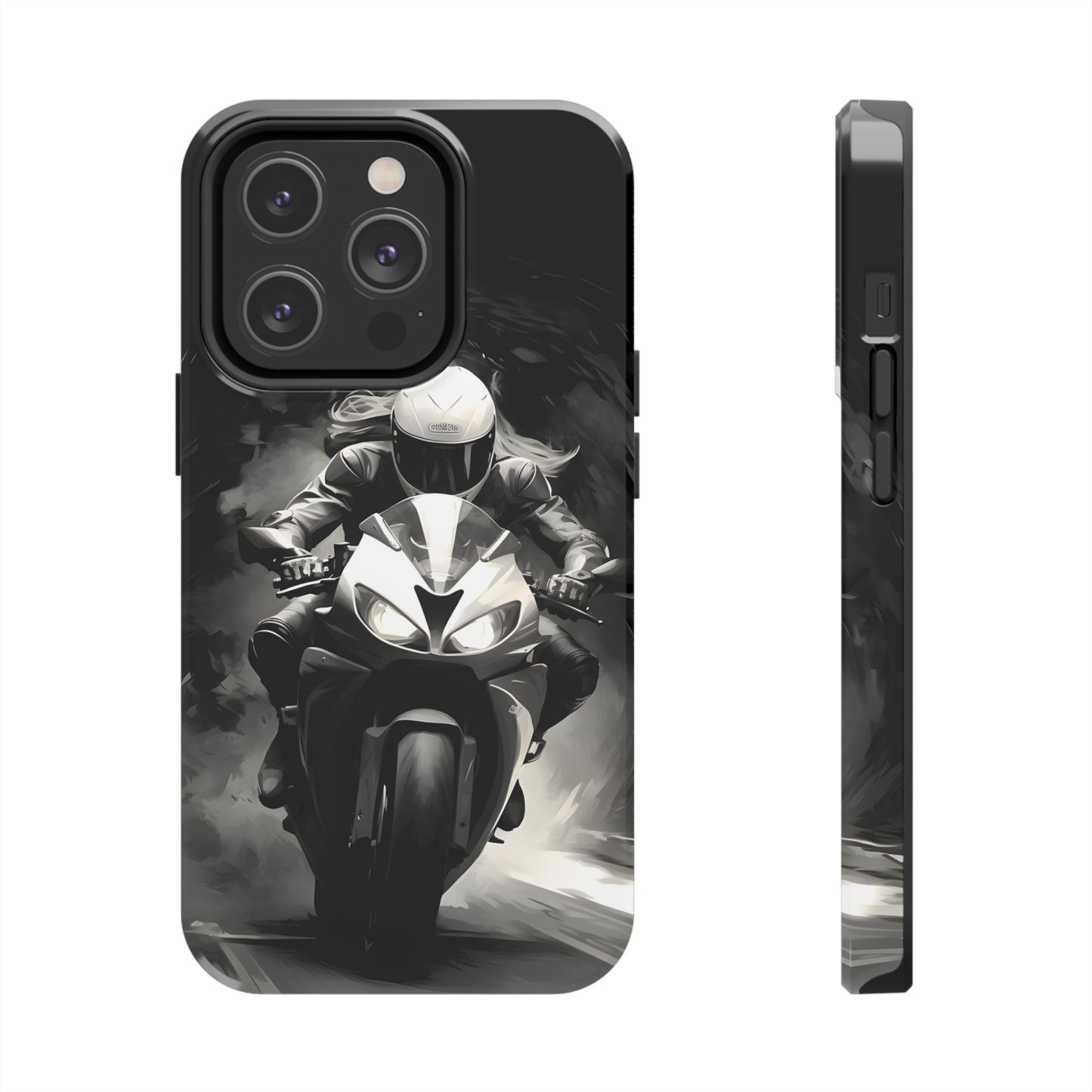 Female Night Biking (iPhone Case 11-15)RIMA Tough Phone Case for iPhone 11, 12, 13, 14, &amp; 15 : Female Night Biking with Glossy Finish 📱✨
Protect your iPhone models 11 through 15 in style with this duRimaGallery