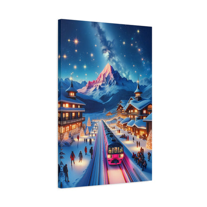 Starry Mountain Eve (Canvas)Experience the fusion of art and ethics with RimaGallery's eco-friendly canvases. Stunning visuals, diverse sizes, and sustainable materials. Transform your space noRimaGallery