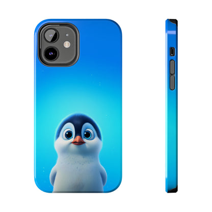 Cute Penguin in the blue (iPhone Case 11-15)