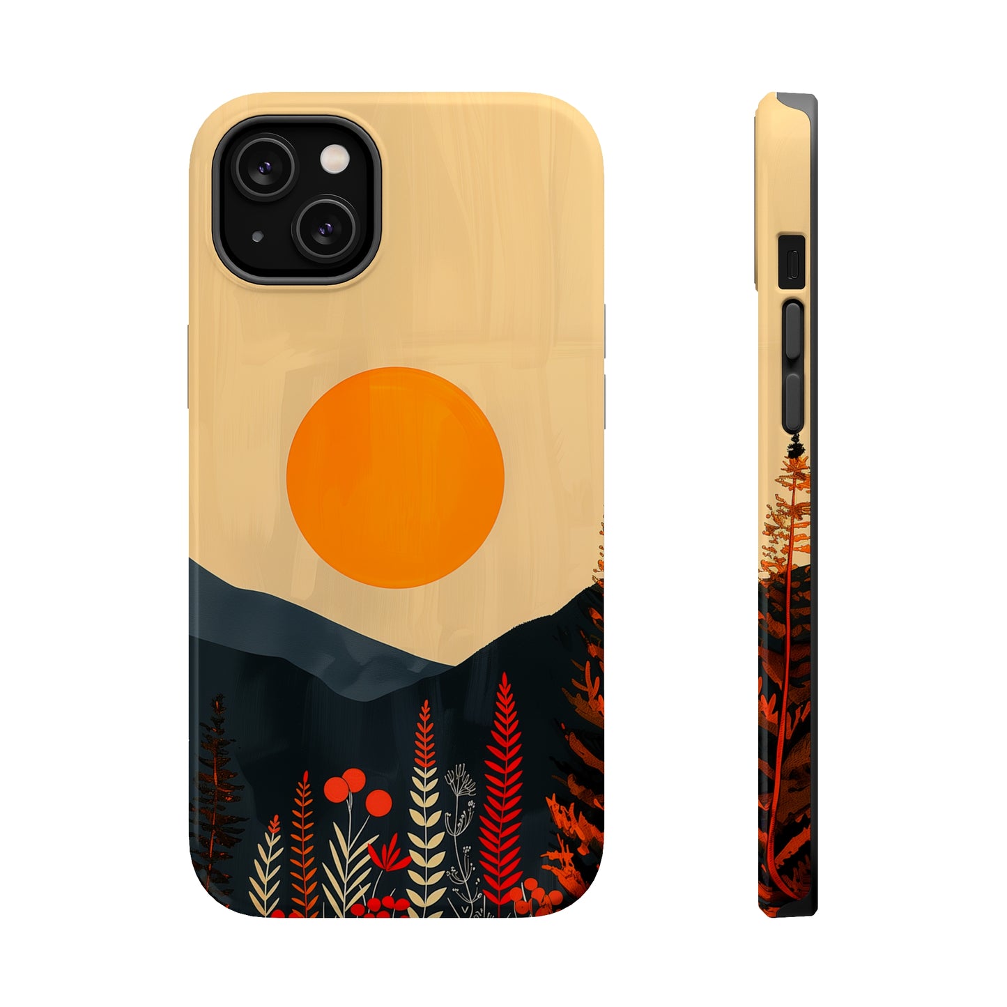 Amber Serenity (iPhone MagSafe Case)Rima Gallery presents the exclusive Psychedelic Flow MagSafe Durable Case For iphone 13, 14, 15, Pro, Max. Discover elegance with our iPhone 13-15 MagSafe Case: LighRimaGallery