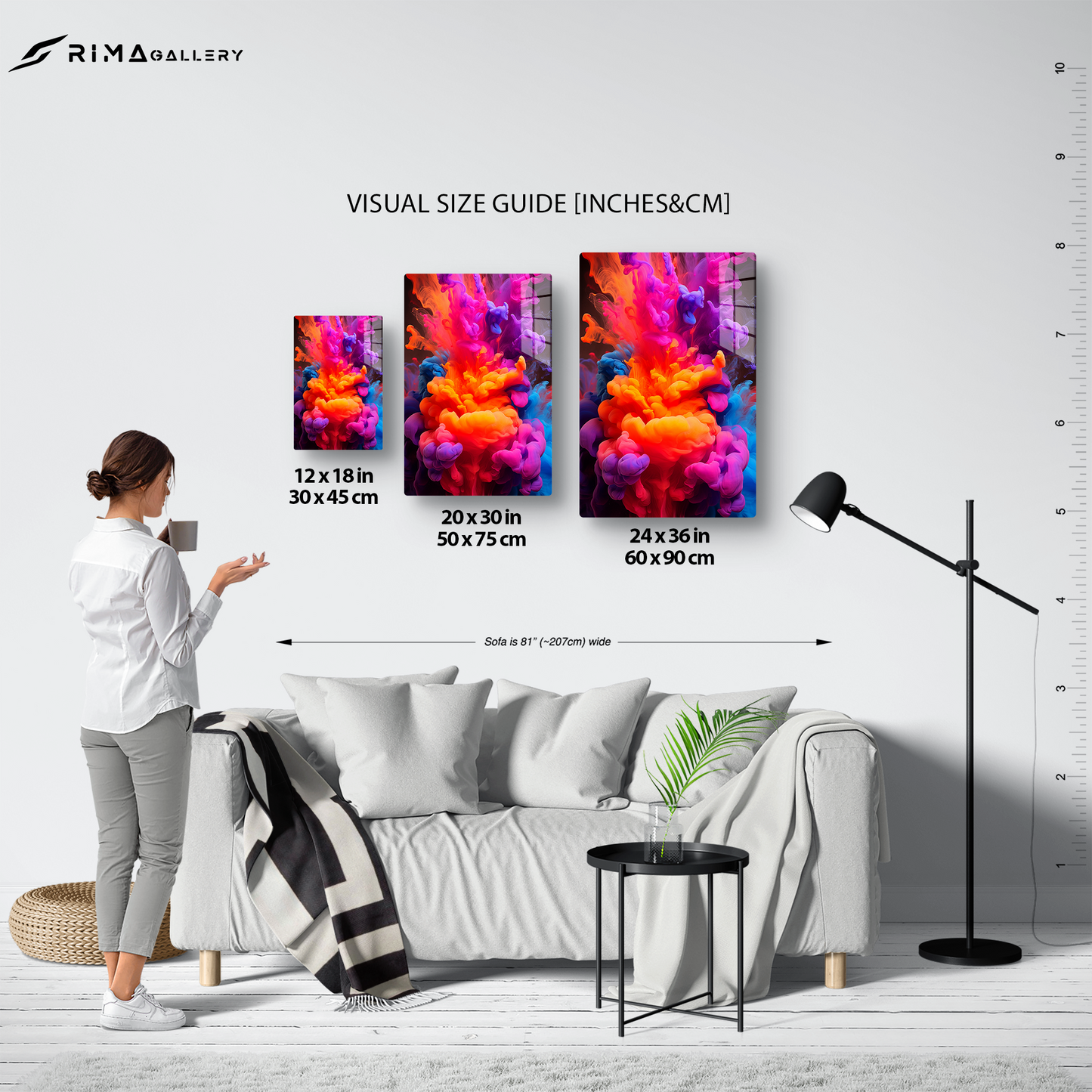 Neon Smoke (Acrylic)Elevate your space with dazzling acrylic prints of Neon Smoke from RimaGallery. Our glass-like 1⁄4” acrylic panels feature stunning prints that make an art statementRimaGallery