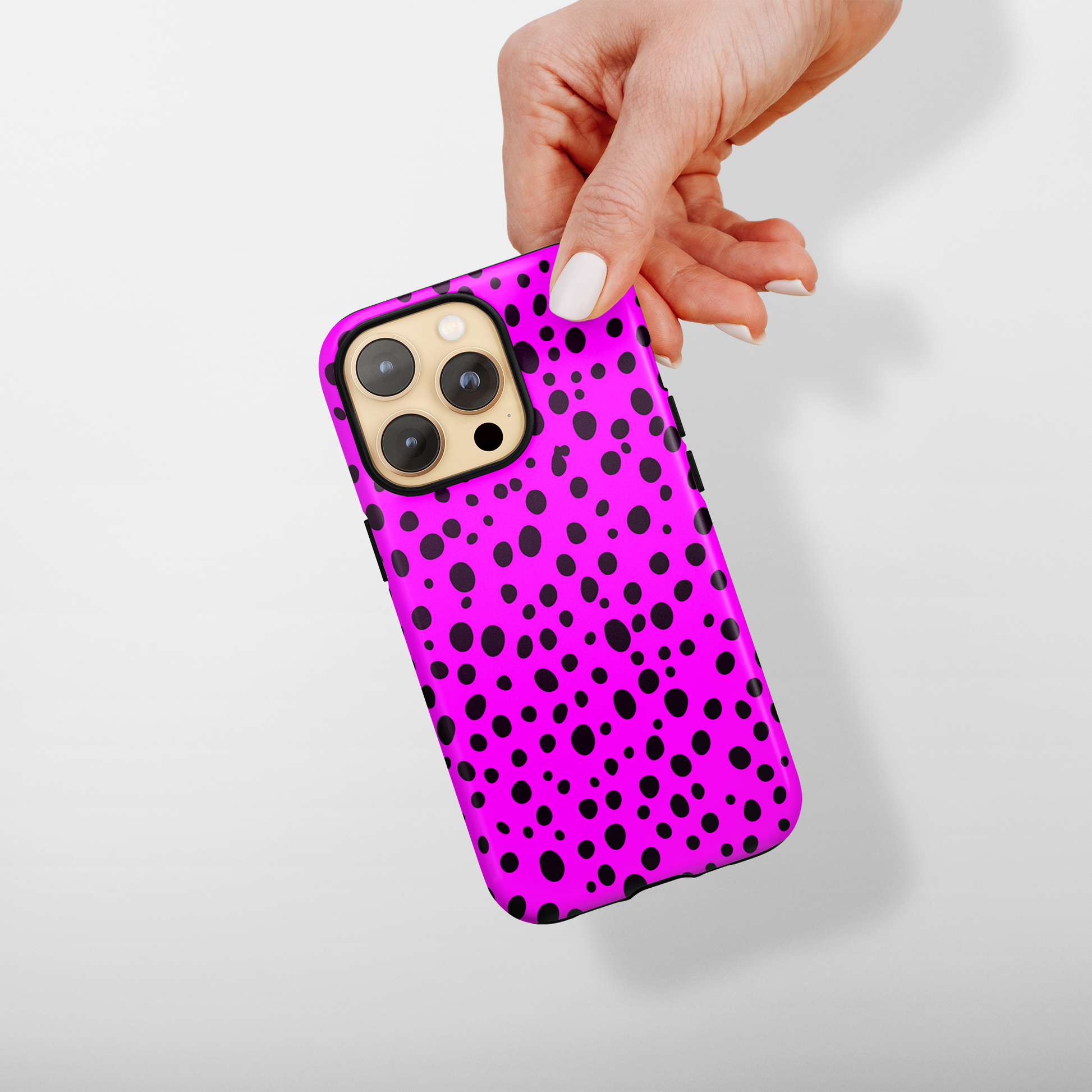 Dotted Delight - Purple (iPhone MagSafe Case)Elevate your iPhone's style with a Purple surface with scattered dark dots and a MagSafe Case, offering robust protection, MagSafe compatibility, and a choice of matRimaGallery