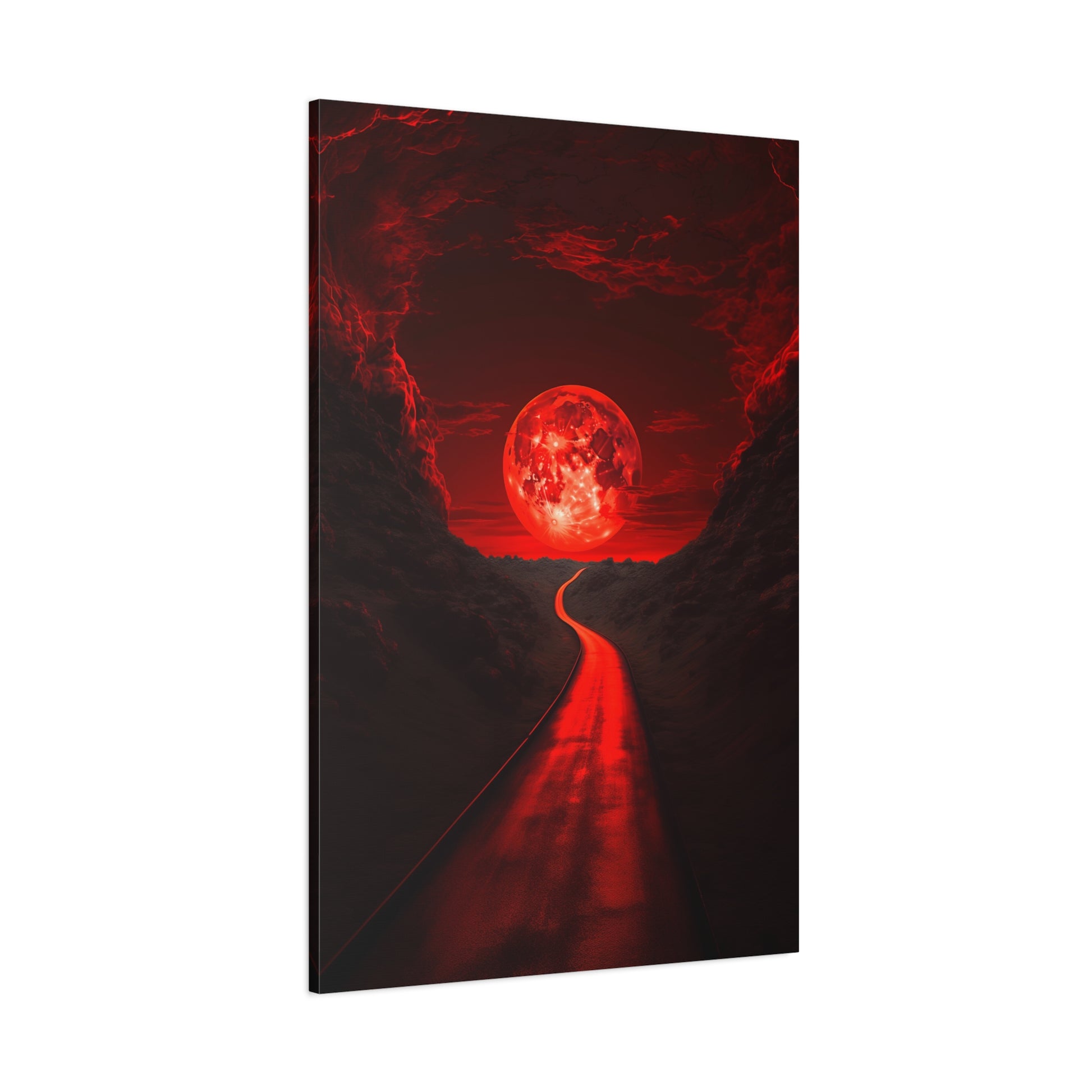 Crimson Pathway (Canvas)Crimson Pathway (Canvas  Matte finish, stretched, with a depth of 1.25 inches) Elevate your décor with RimaGallery’s responsibly made art canvases. Our eco-friendly RimaGallery