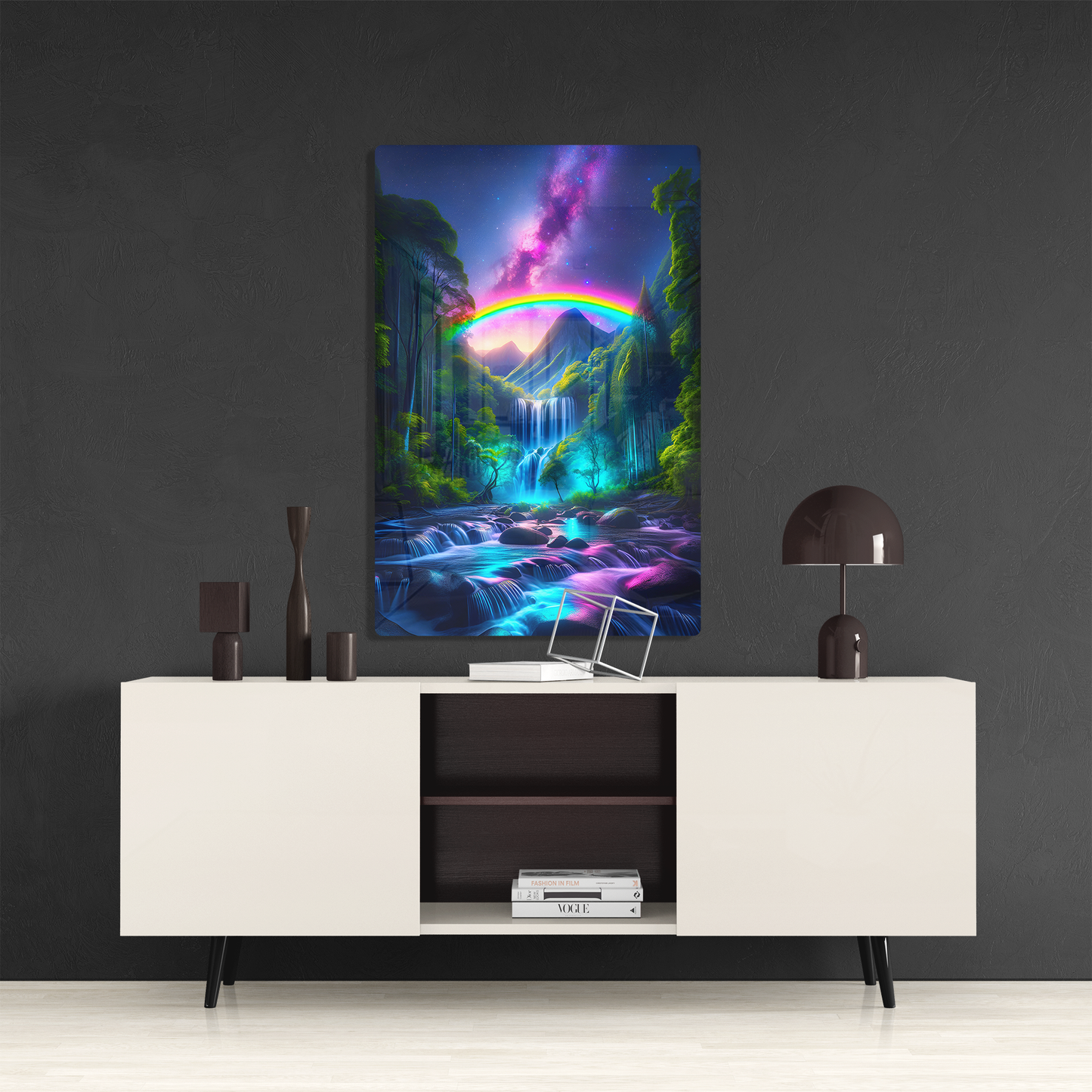 Galactic Falls (Acrylic)Galactic Falls acrylic print - Achieve gallery-quality art with a glass-like acrylic finish. Seamlessly display your chosen image on a sleek 1⁄4” panel. Ready-to-hanRimaGallery