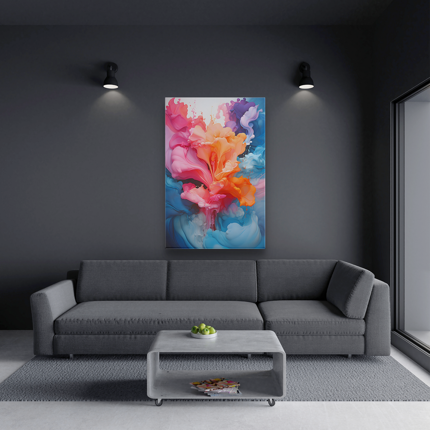 Liquid Dreamscape (Canvas)Liquid Dreamscape (Canvas  Matte finish, stretched, with a depth of 1.25 inches) Elevate your décor with RimaGallery’s responsibly made art canvases. Our eco-friendlRimaGallery