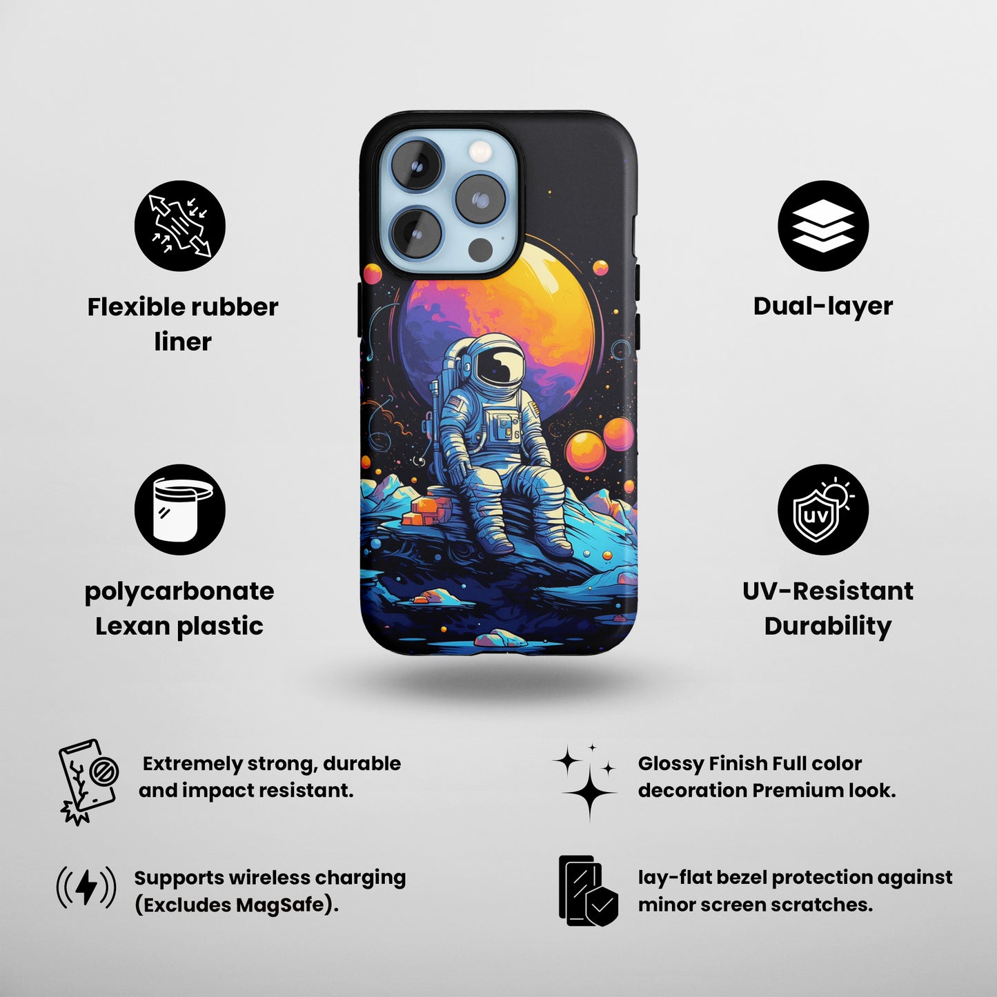 Galactic Solitude (iPhone Case 11-15)Safeguard Your iPhone in Style with RIMA Tough Cases. Designed for iPhone 11-15, these cases offer the ultimate blend of sophistication and resilience. Eco-consciousRimaGallery