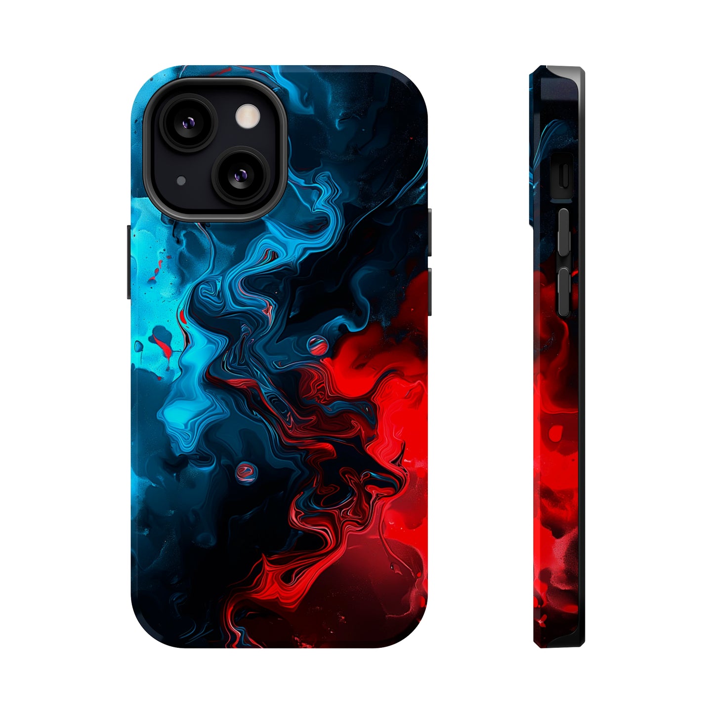 Whimsy Waves (iPhone MagSafe Case)Elevate your iPhone's style with Abstract Red and Blue Swirl Pattern Smartphone Case MagSafe Case, offering robust protection, MagSafe compatibility, and a choice ofRimaGallery