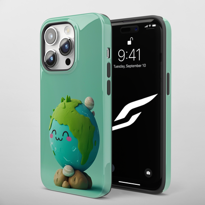 Adorable clay earth (iPhone MagSafe Case)Revolutionize your iPhone's look and feel with RIMA Tough Phone Case – ultimate protection meets elegant style for iPhone 11-15. Grab yours now! 🛡️📱RimaGallery