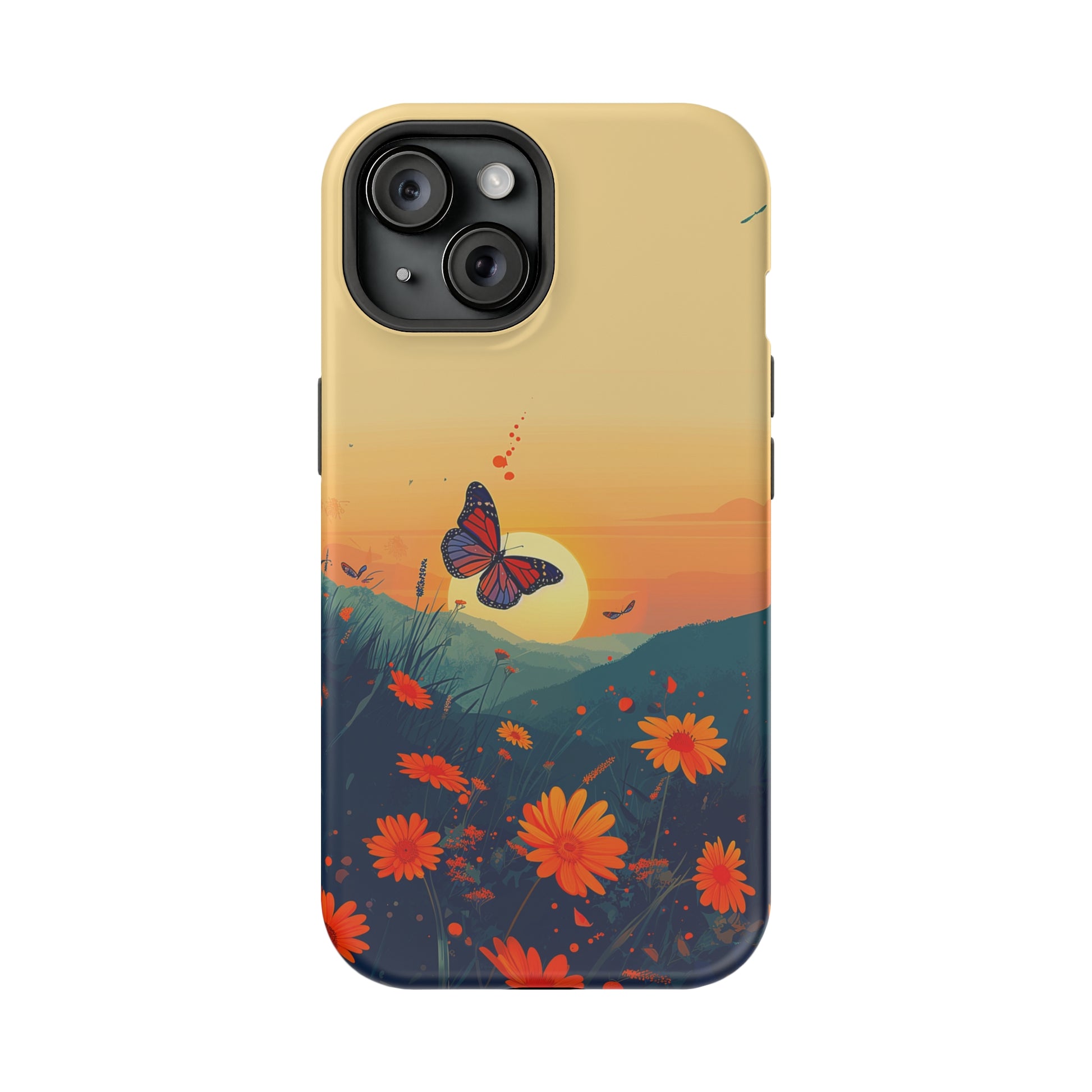 Flutter Bloom (iPhone MagSafe Case)Flutter Bloom Revolutionize your iPhone's look and feel with RIMA Tough Phone Case – ultimate protection meets elegant style for iPhone 11-15. Grab yours now! 🛡️📱RimaGallery