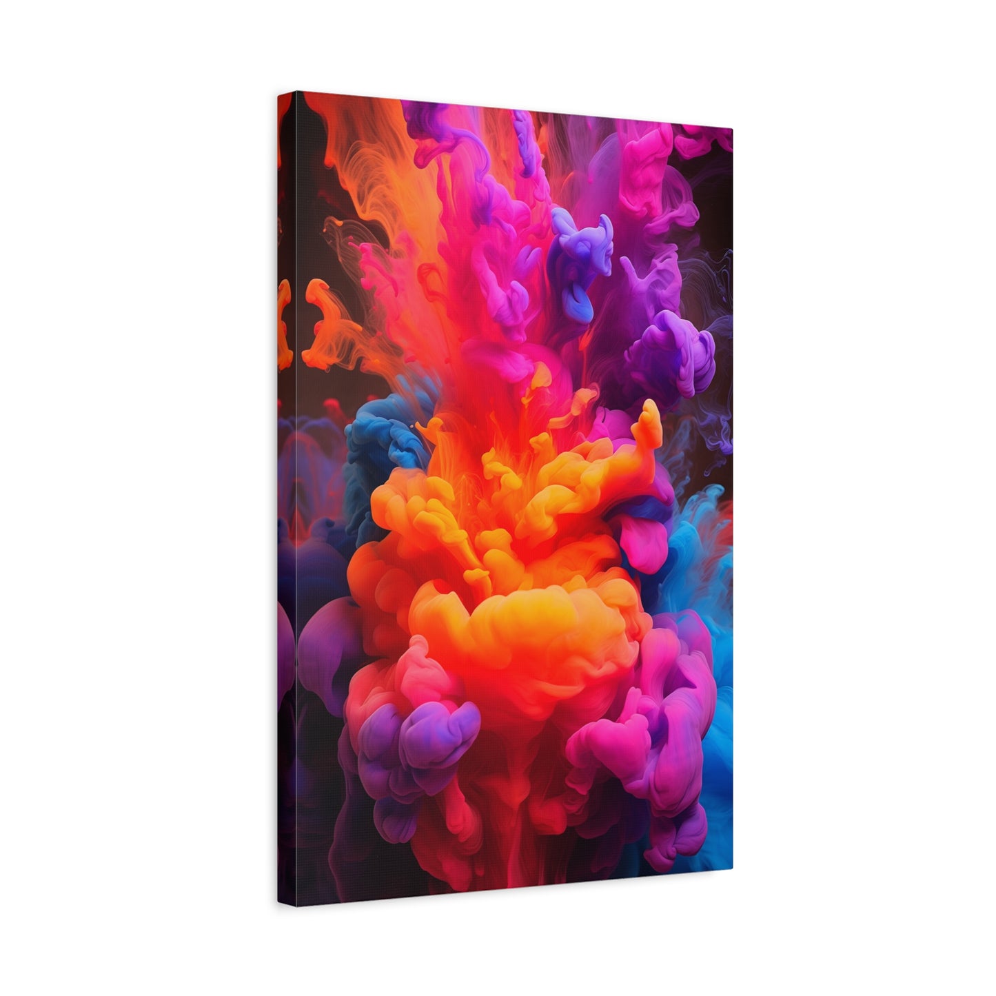 Neon Smoke (Canvas)Neon Smoke (Canvas  Matte finish, stretched, with a depth of 1.25 inches)
Make an art statement with RimaGallery's responsibly made canvases. Eco-friendly cotton/polRimaGallery